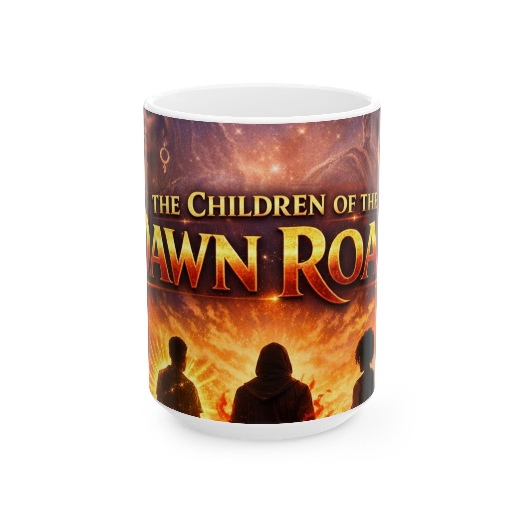 PRB Dawn Road Ceramic Mug – "The Children of the Dawn Road" Fantasy Coffee Mug by Printify