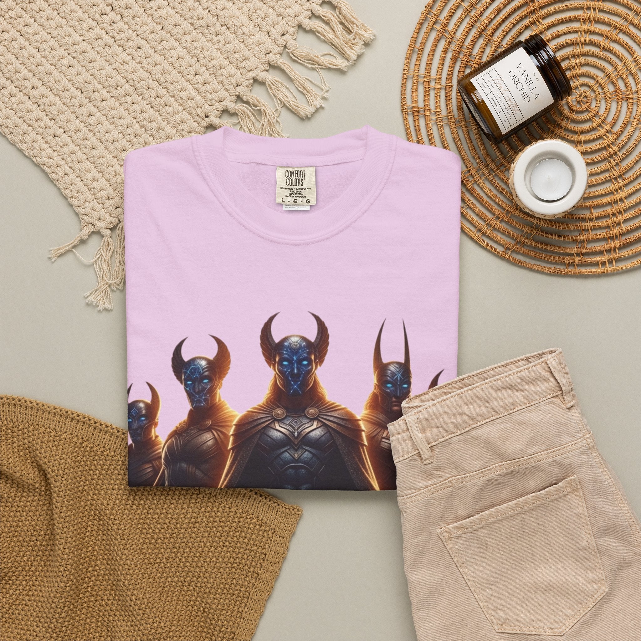 Power Runs Black PRB Dark Legion Graphic T-Shirt — Horned Warriors Fantasy Tee by Power Runs Black