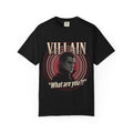 Power Runs Black Villain Portrait T-Shirt — "What Are You?" Graphic Tee by Power Runs Black