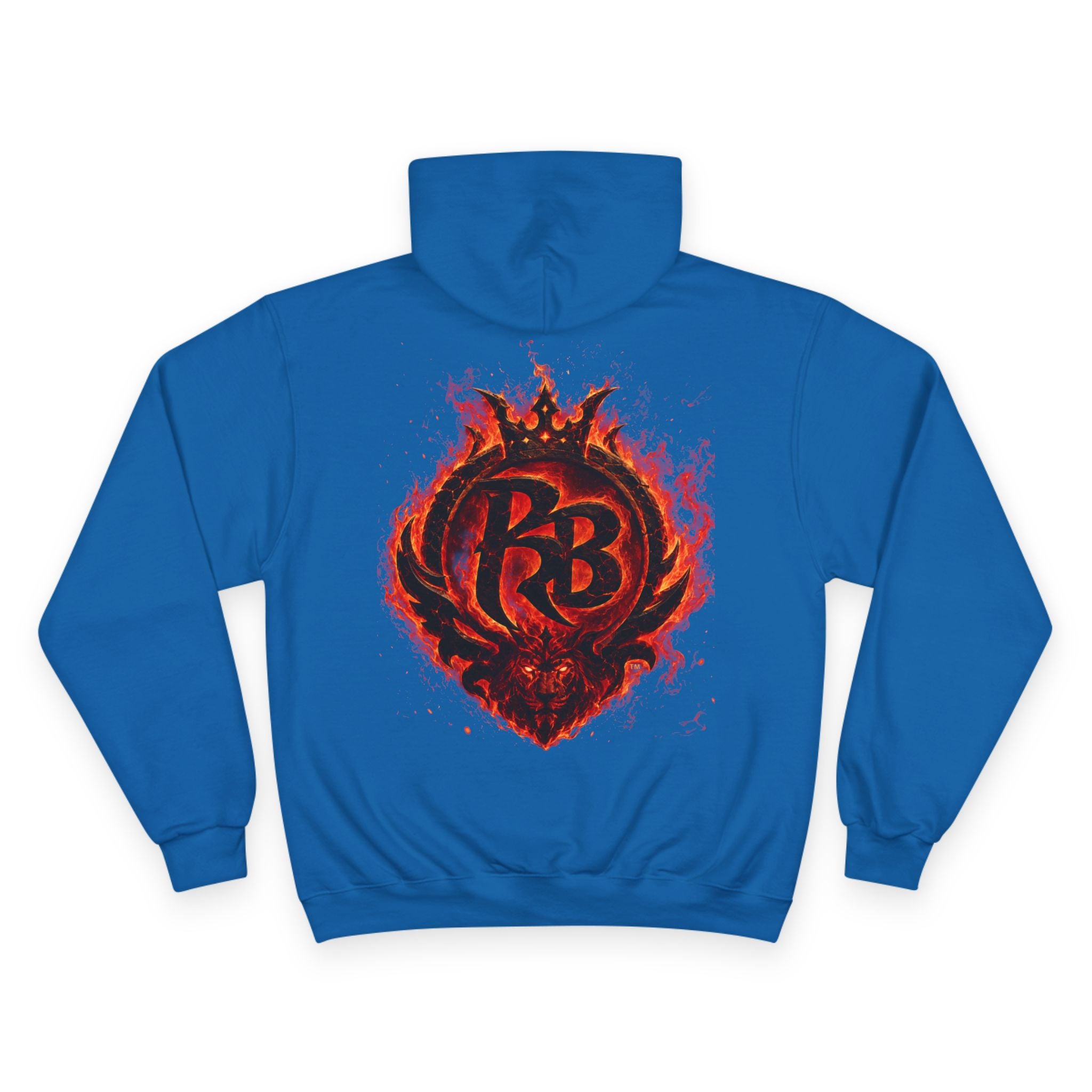 Power Runs Black logo hoodie | Flame crest design by Power Runs Black