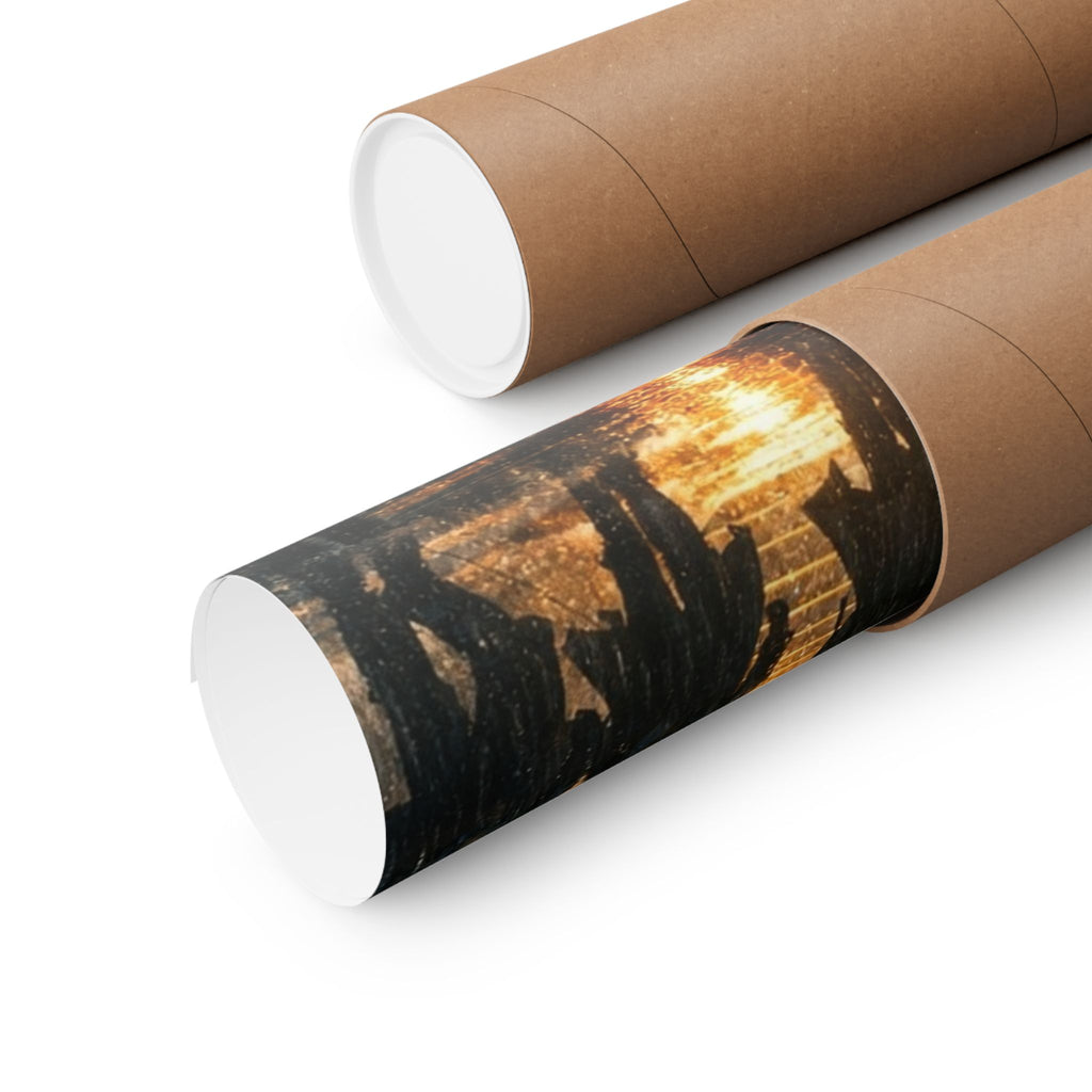 Power Runs Black PRB The Starbound Seven Matte Vertical Posters by Printify