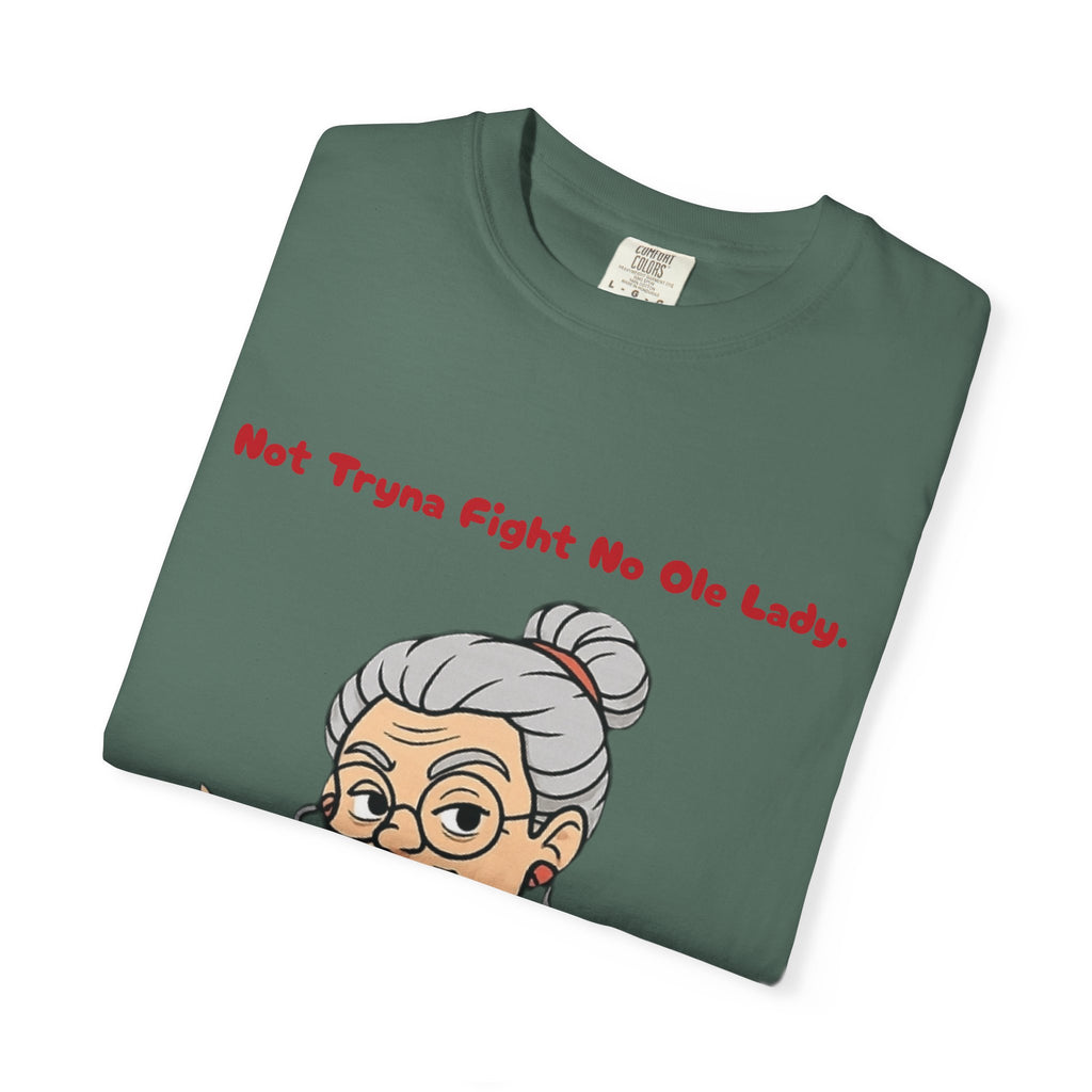 PRB Not Tryna Fight No Ole Lady T-shirt | Funny Grandma Graphic Tee by Printify