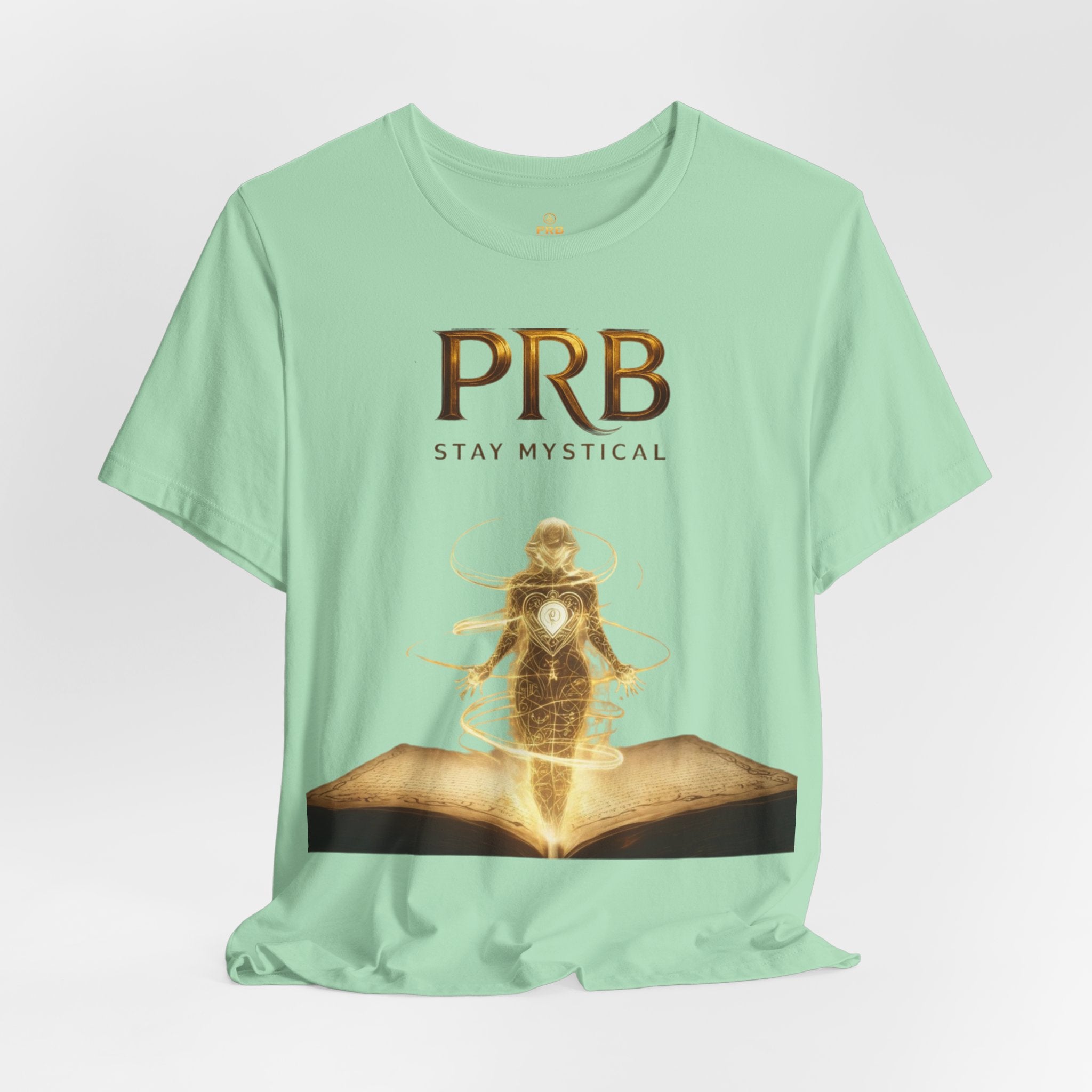 PRB Mystical Graphic Tee – "PRB Stay Mystical" Spiritual Book & Light Design by Power Runs Black