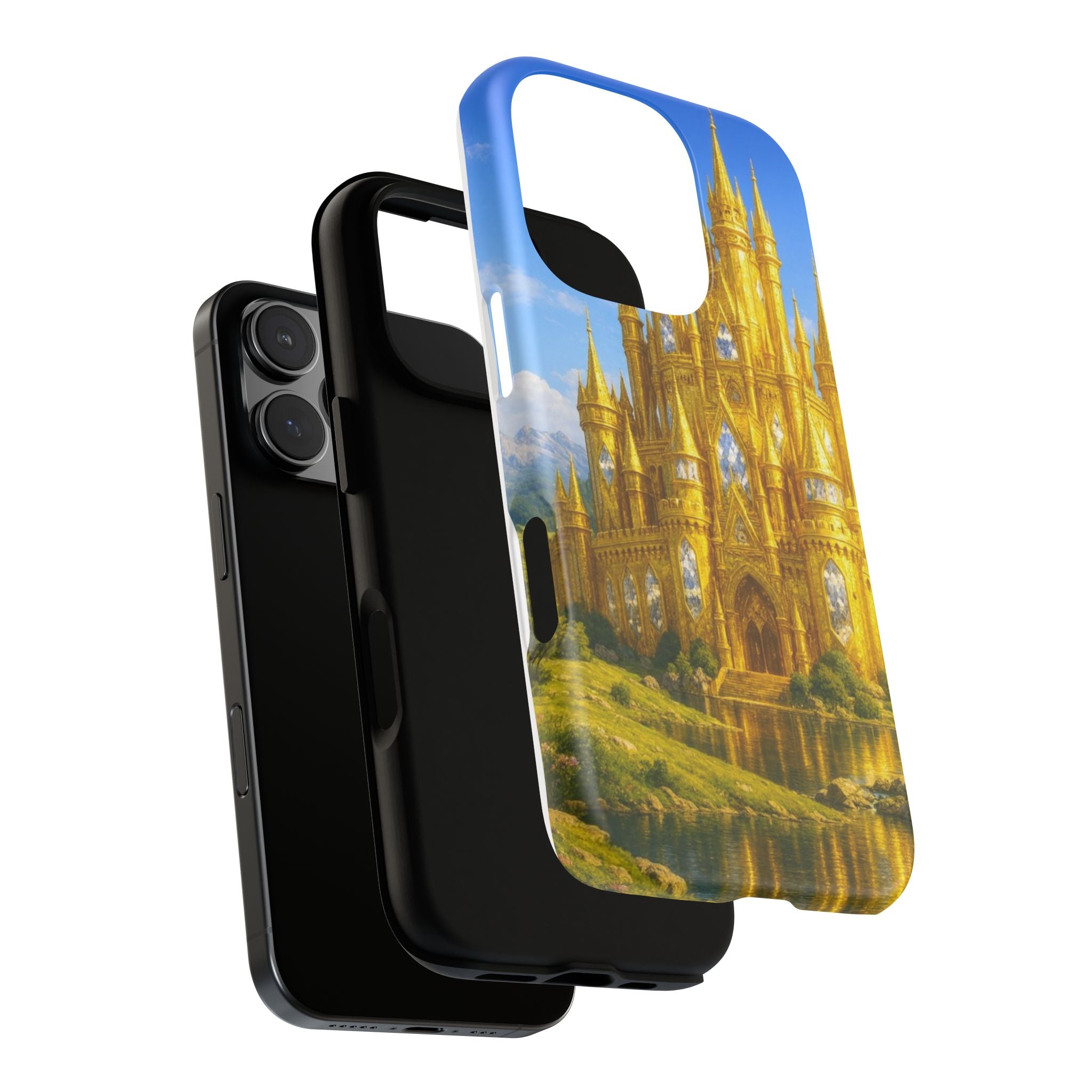 PRB Golden Castle iPhone Case | Fantasy Palace Phone Case by Power Runs Black