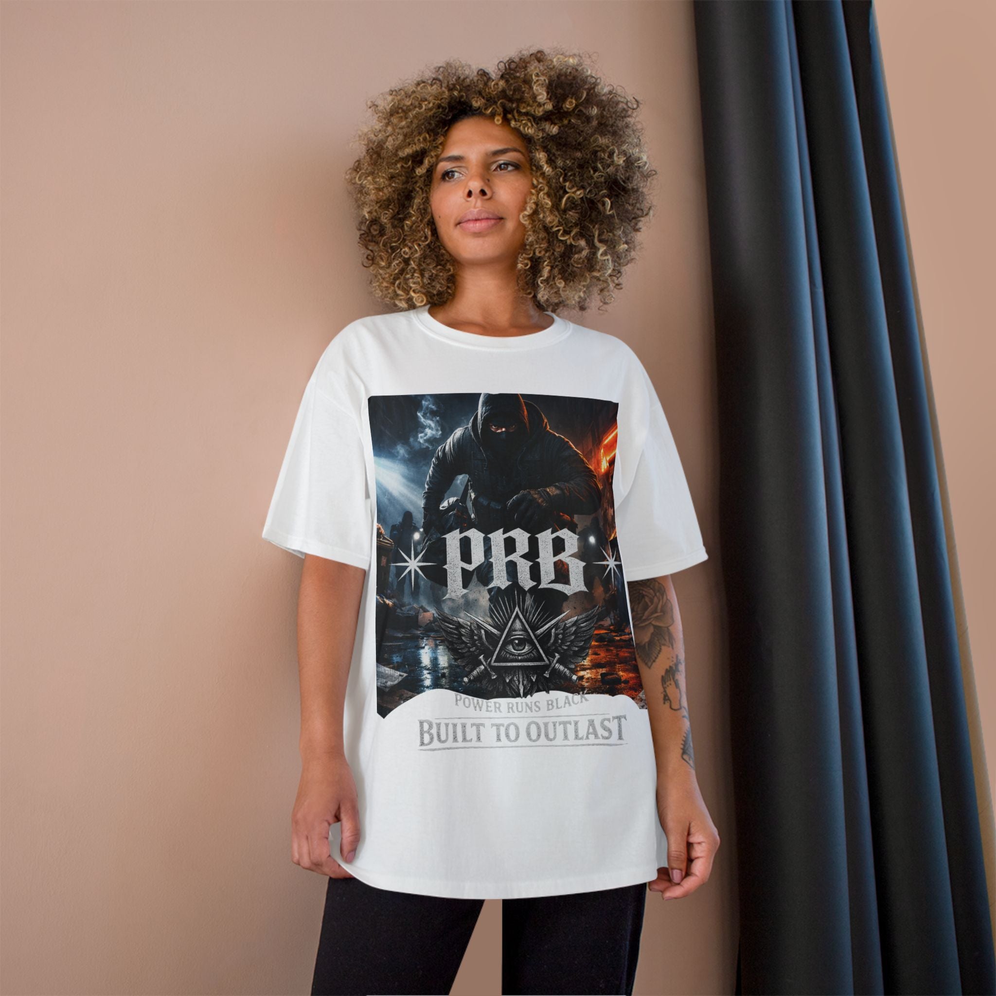 PRB 'Built to Outlast' Graphic Tee by Power Runs Black