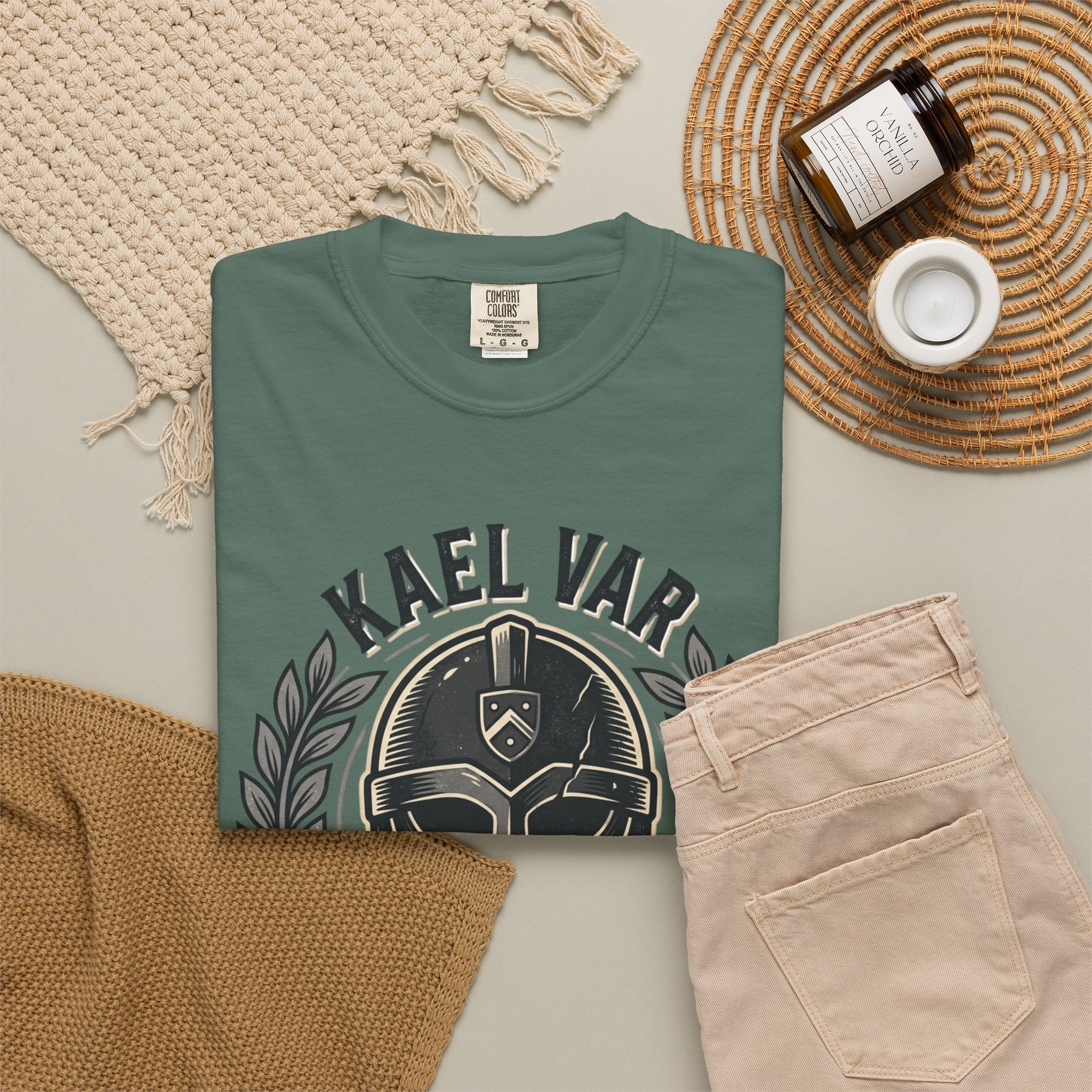 Power Runs Black PRB Kael Var Helmet Graphic T-Shirt — "Protection Hardens Form" Warrior Tee by Power Runs Black