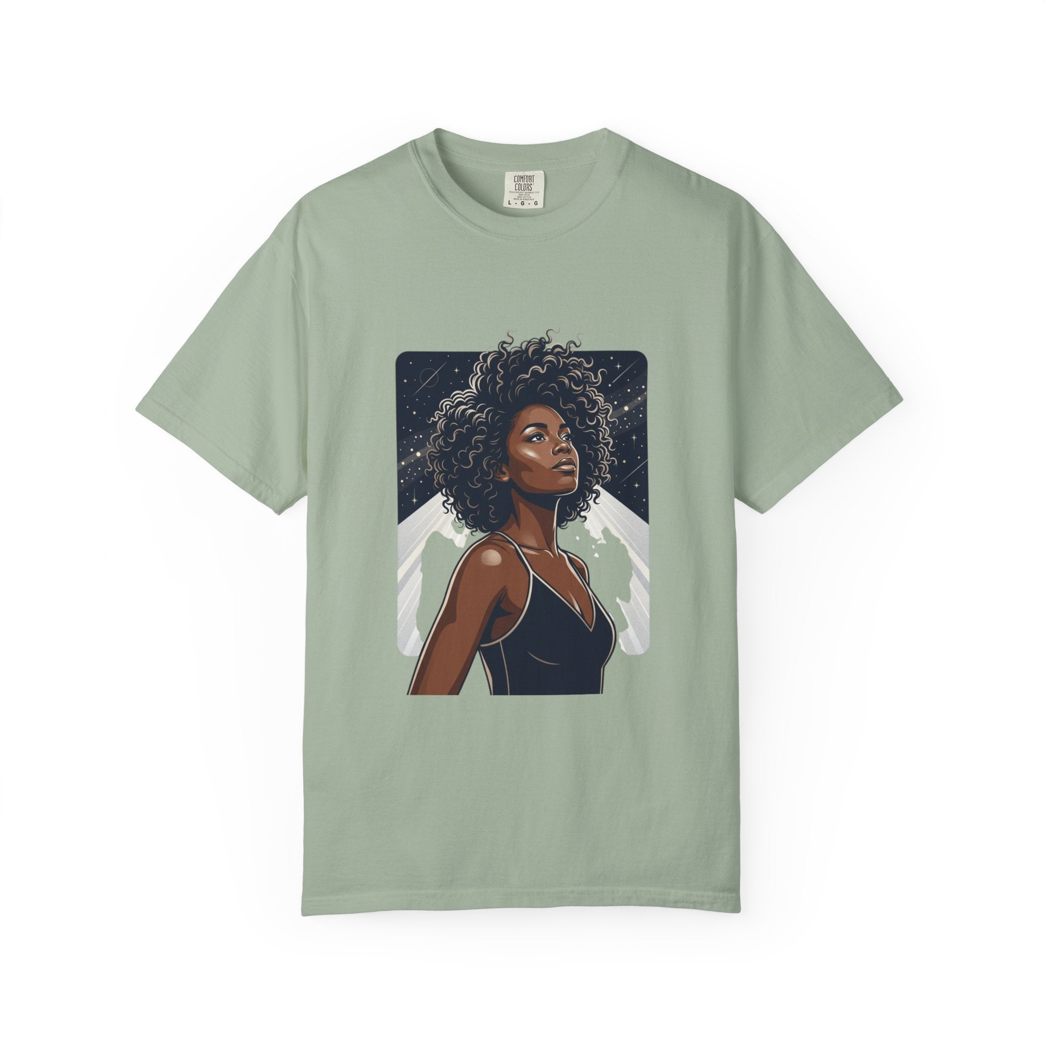 Pretty Rich Bitch The Collection by PRB T-Shirt — Afro Woman Graphic Tee by Power Runs Black