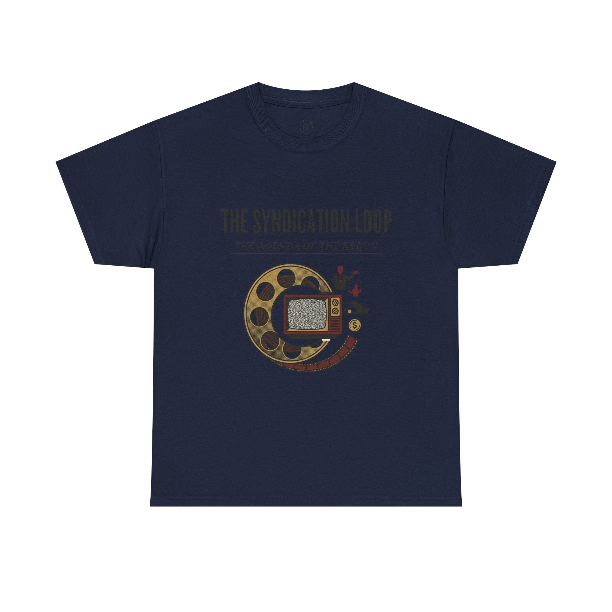 Power Runs Black — "The Agenda of the Arch" Retro TV Ouroboros Graphic Tee by Printify