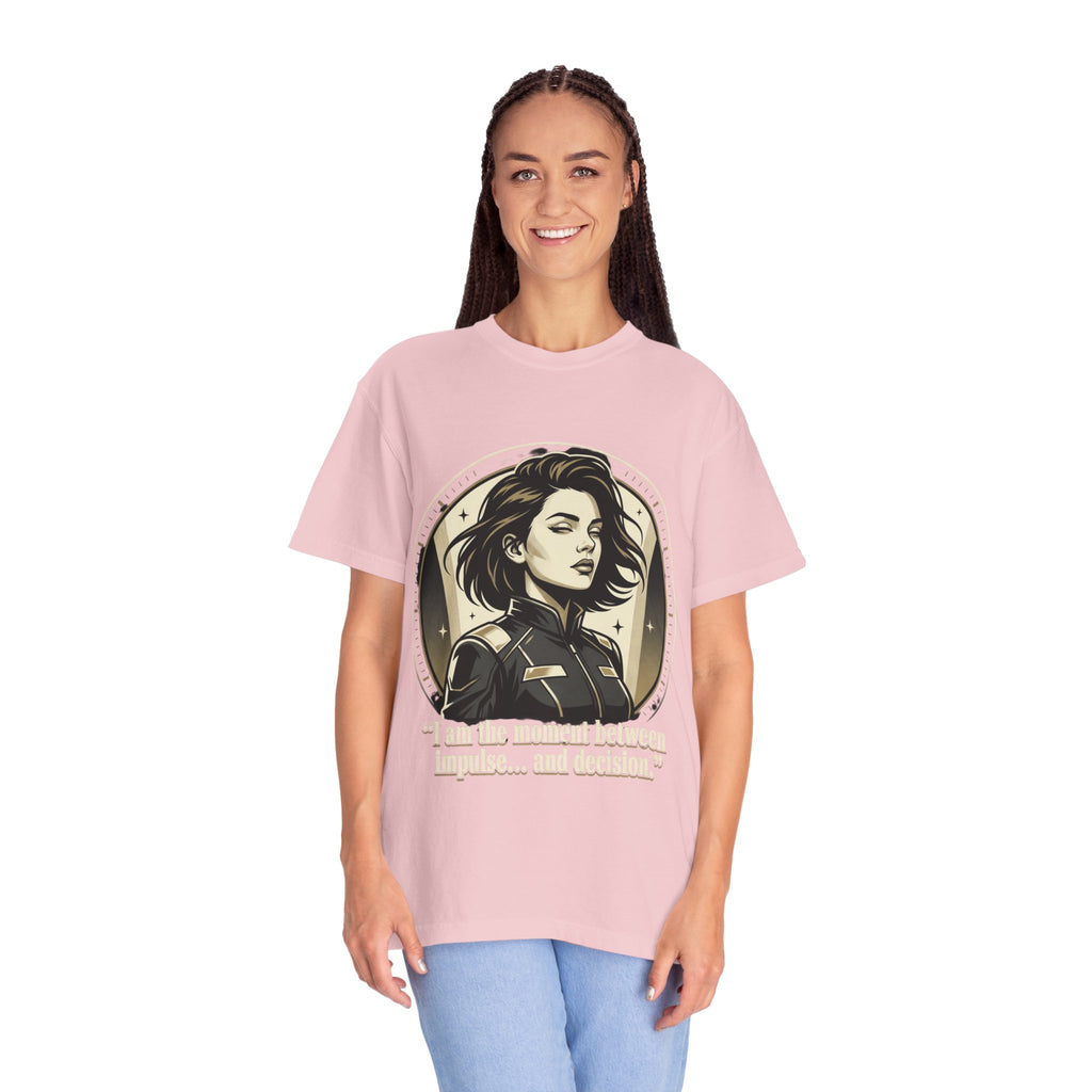Power Runs Black Retro Space Captain Portrait T-Shirt — 'Fearless Commander' Graphic Tee by Power Runs Black