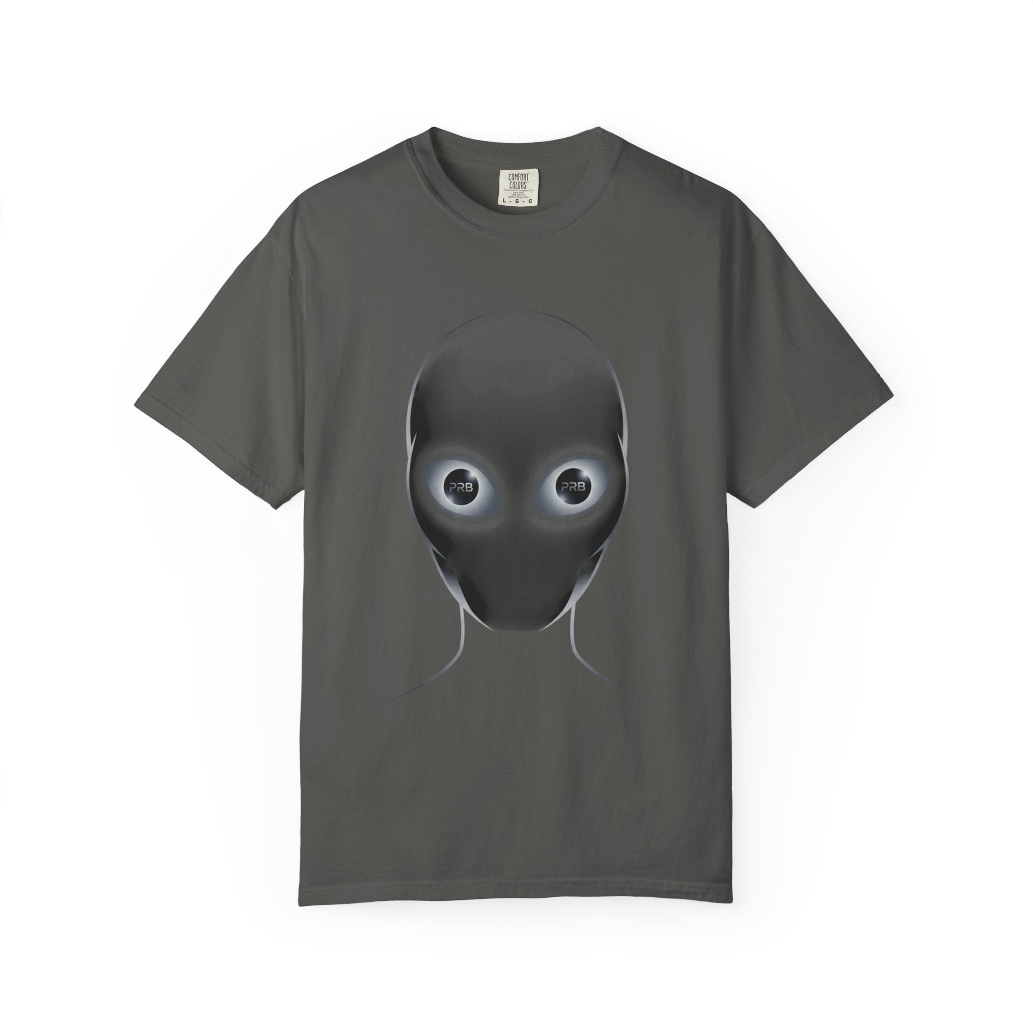 Printify Alien Head Graphic T-Shirt — Surreal Sci‑Fi Face Tee - T-Shirt