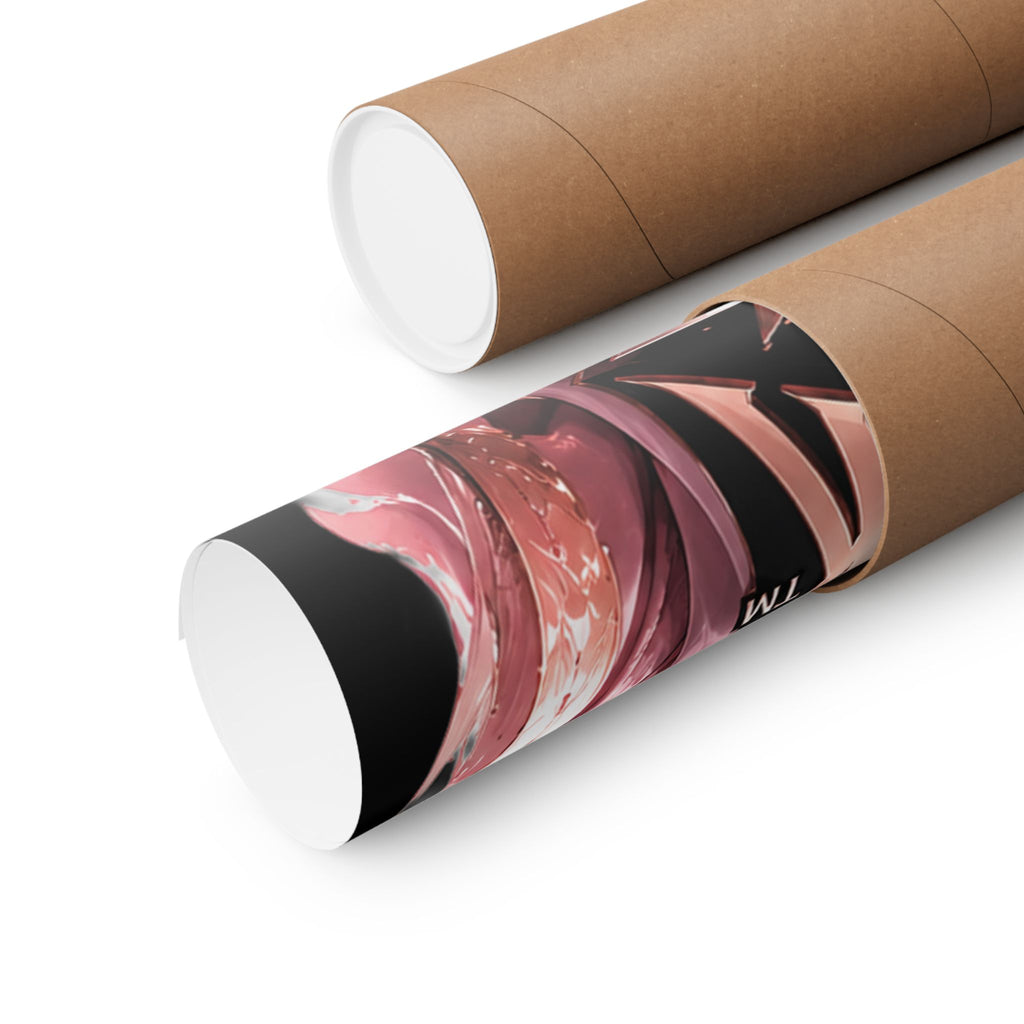Power Runs Black Matte Poster — "Power Runs Black" Afrocentric Art Print by Power Runs Black