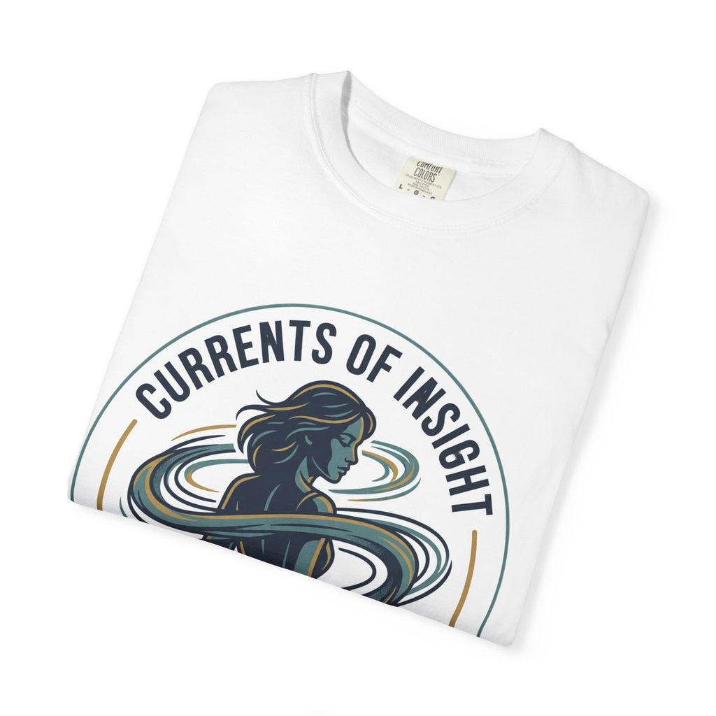 Power Runs Black Currents of Insight T-Shirt — 'Astra: Every thought leaves a trail' Graphic Tee by Power Runs Black