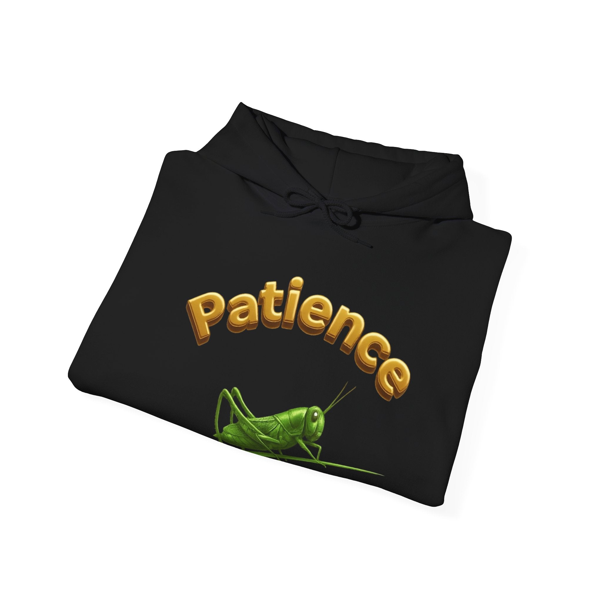 Power Runs Black PRB Patience Grasshopper Hoodie | Grasshopper Illustration, Word Art by Power Runs Black