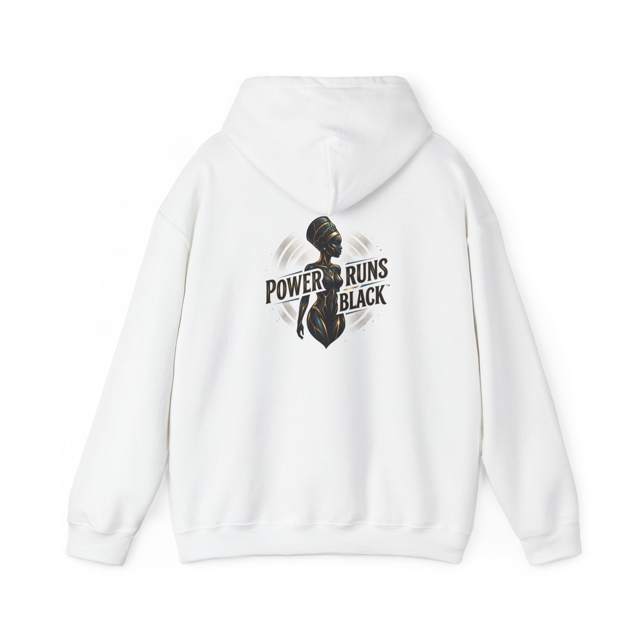 Power Runs Black PRB Logo Hoodie — Ascension State Crown Design by Printify