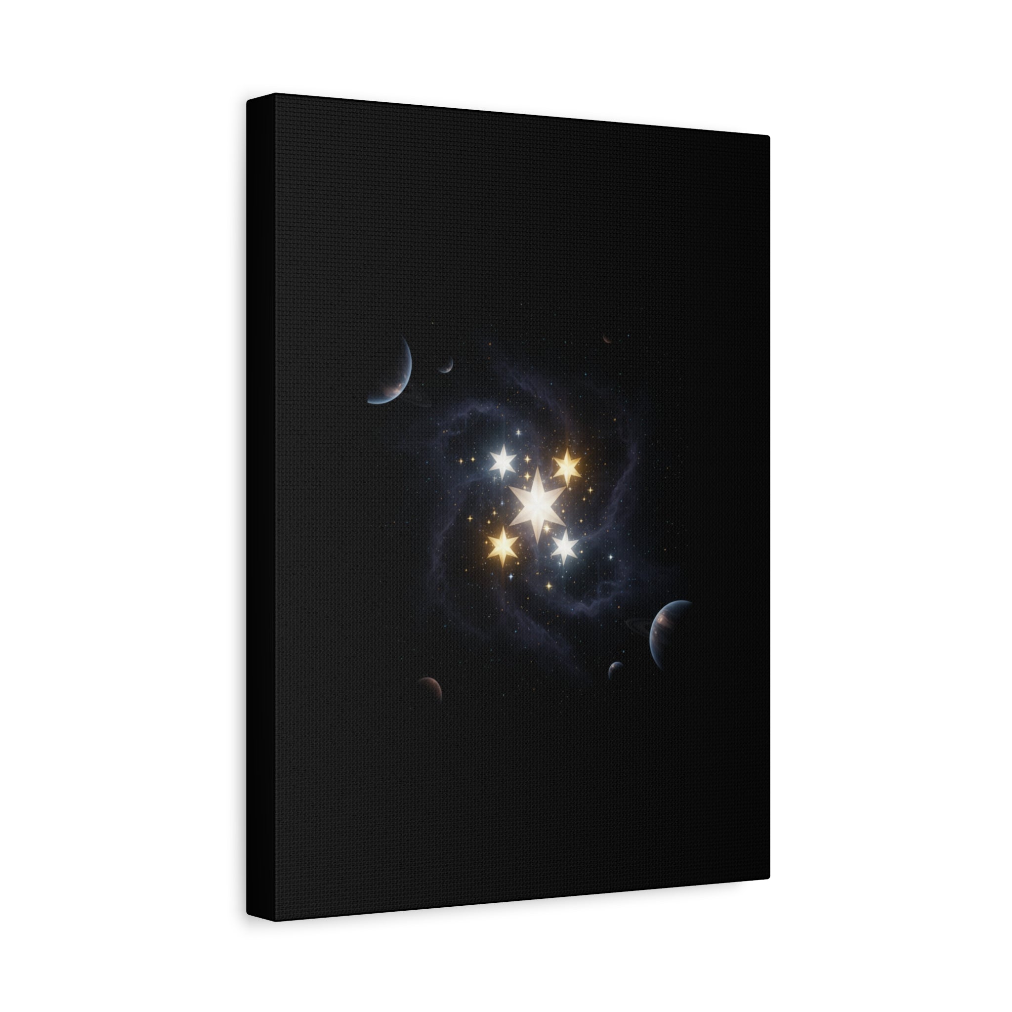 PRB Celestial Star Cluster Matte Canvas Print — Cosmic Planets Wall Art by Printify