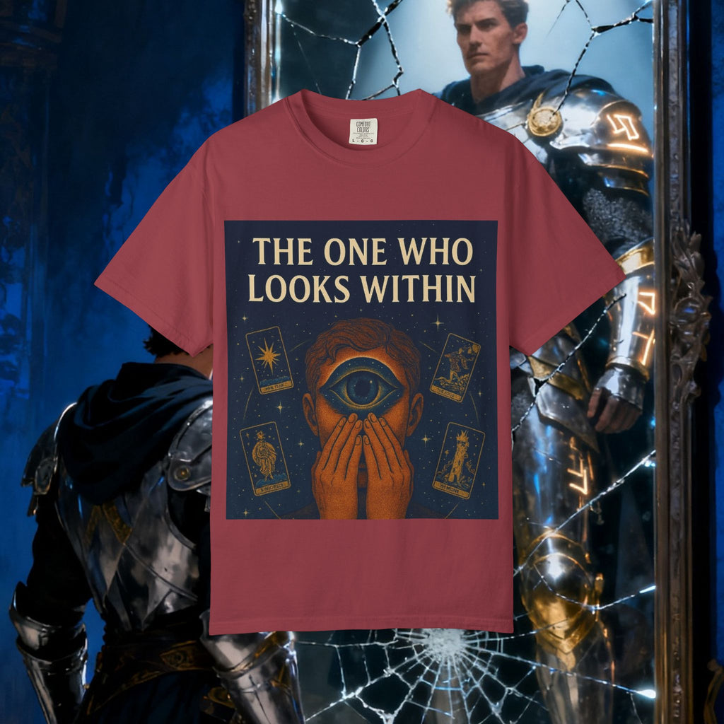 PRB Tarot Eye T-Shirt — "The One Who Looks Within" Mystical Graphic Tee by Power Runs Black