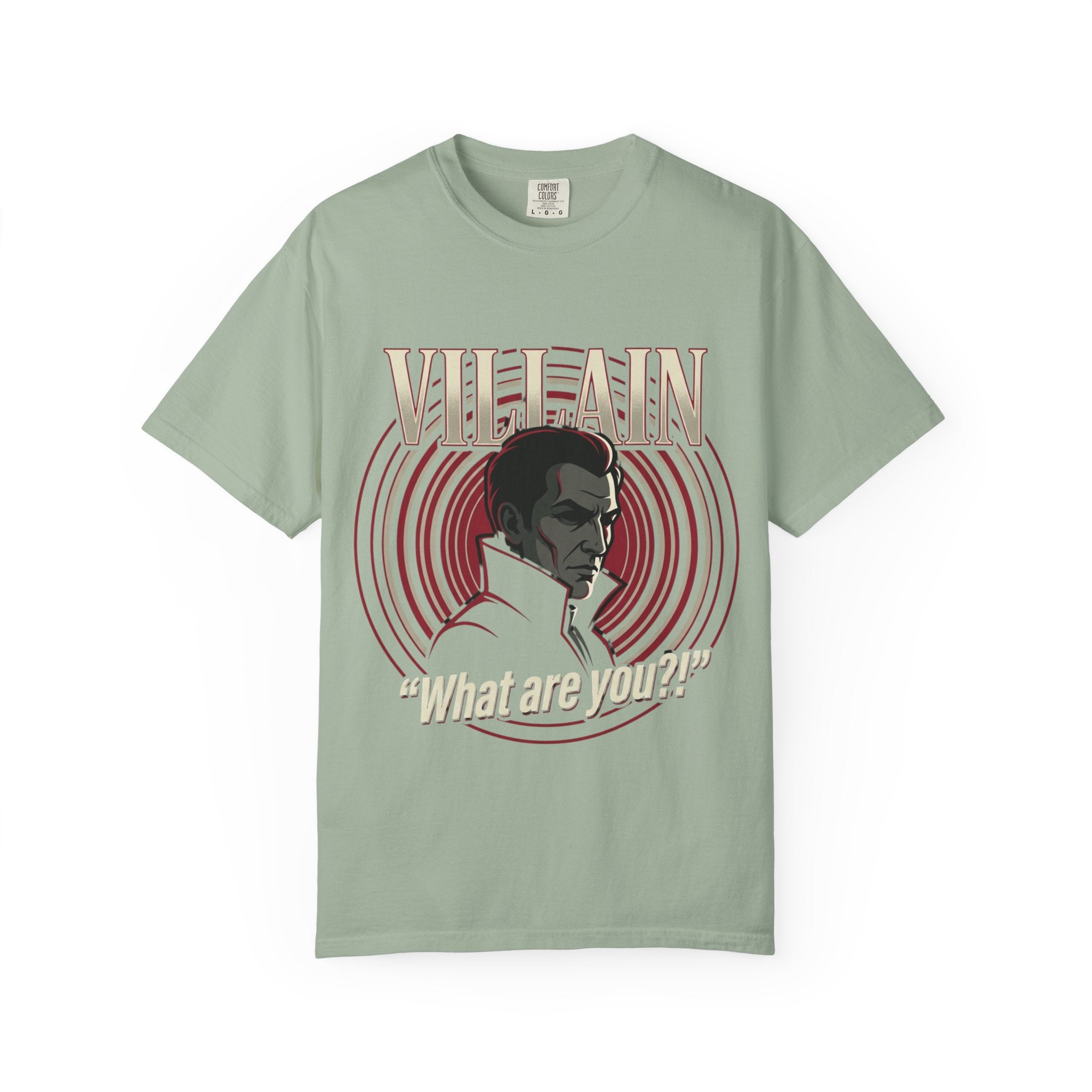 Power Runs Black Villain Portrait T-Shirt — "What Are You?" Graphic Tee by Power Runs Black