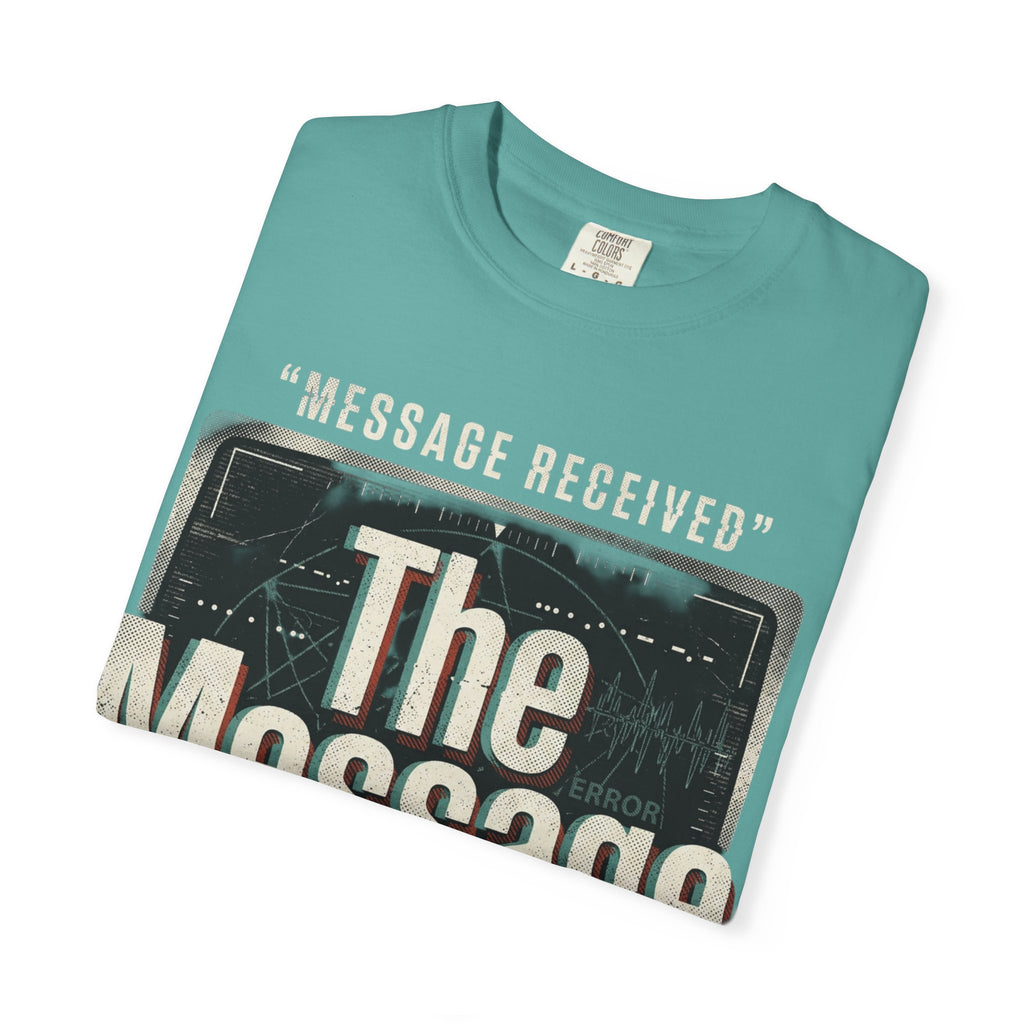 Power Runs Black PRB The Message Signal T-Shirt — Retro Graphic Tee with 'Message Received' Design by Power Runs Black