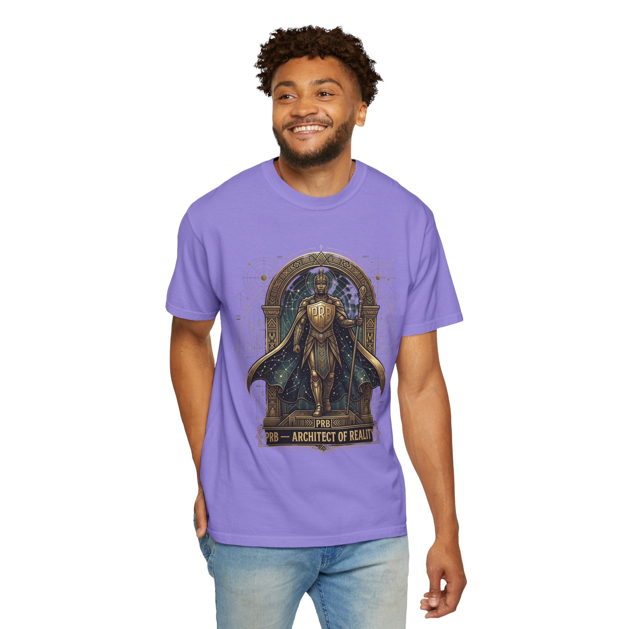 PRB Architect of Reality Graphic T-Shirt | Mythic Archer Illustration Tee by Printify