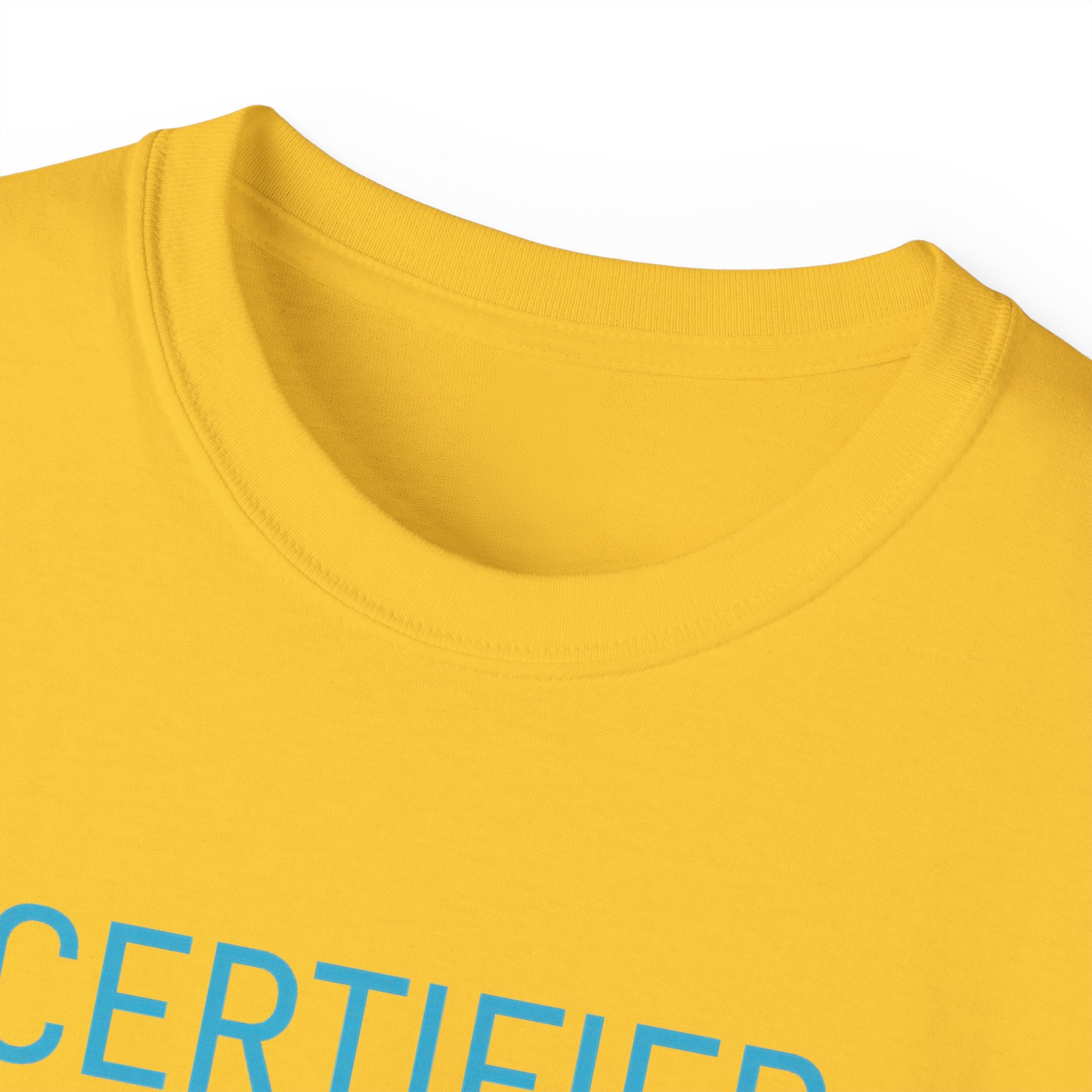 PRB Certified Classic portrait tee | Retro portrait holding light by Power Runs Black