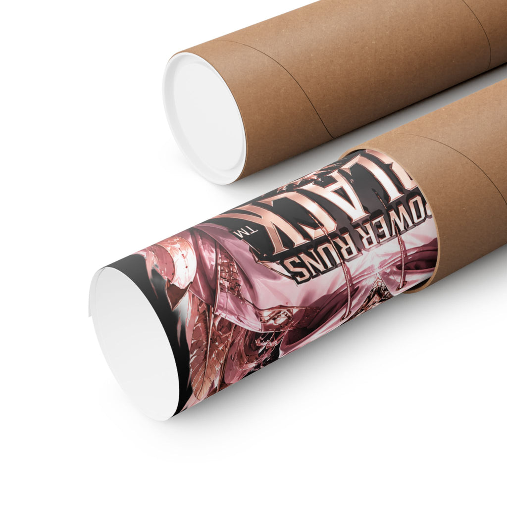 Power Runs Black Matte Poster — "Power Runs Black" Afrocentric Art Print by Power Runs Black