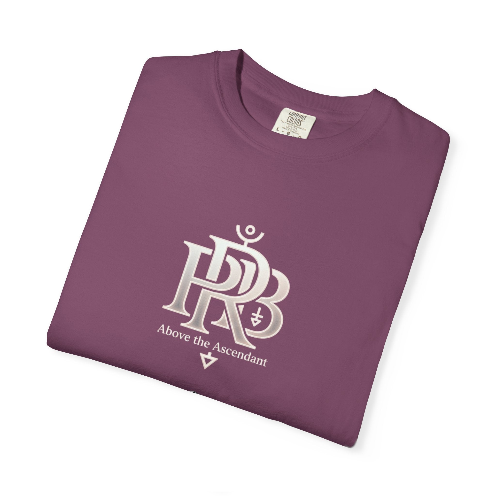 Printify Silhouette Logo T‑Shirt — Minimalist Dressed Figure & PRD Monogram - T-Shirt