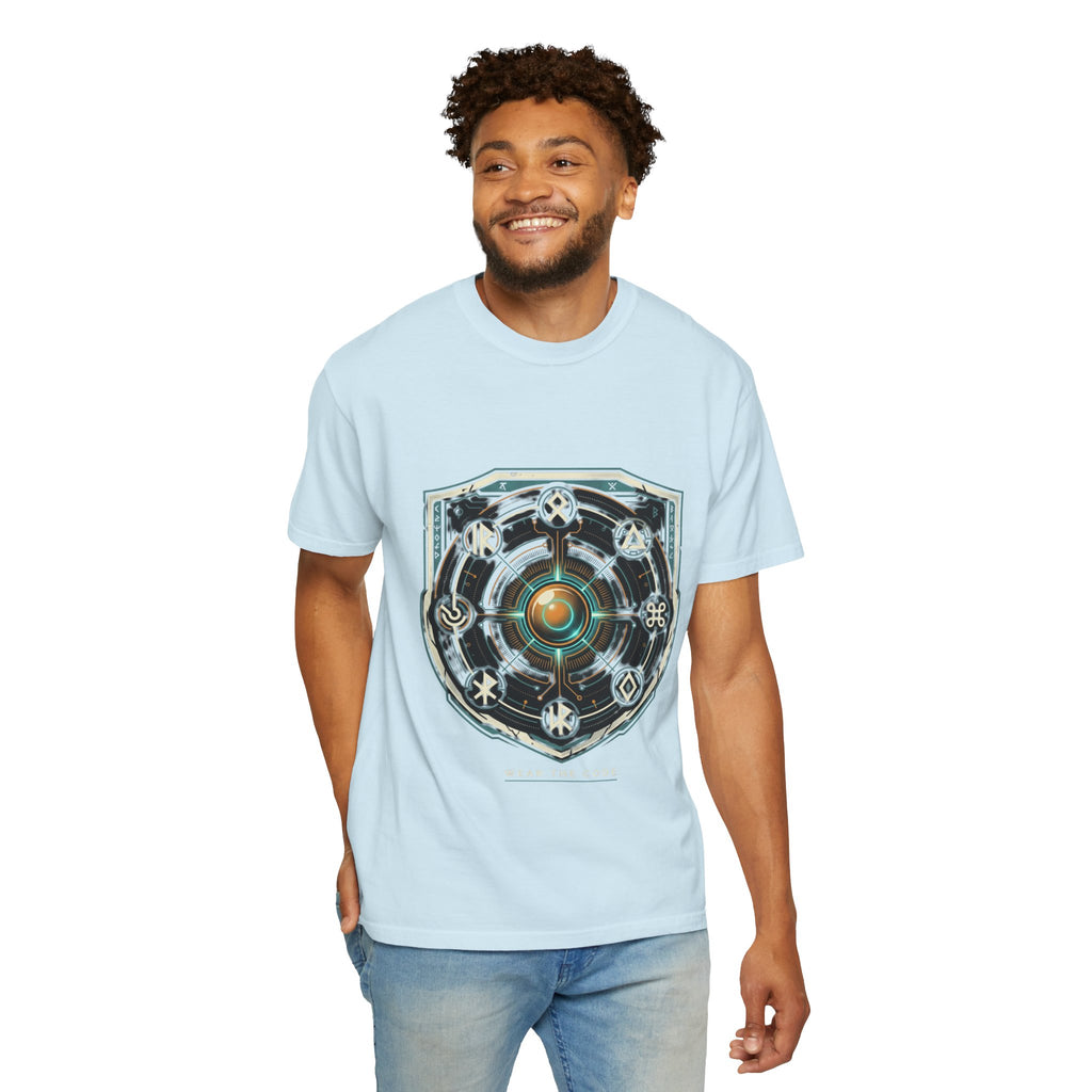 Power Runs Black PRB "Wear The Code" Mystic Shield T-Shirt — Geometric Sigil Graphic Tee by Power Runs Black
