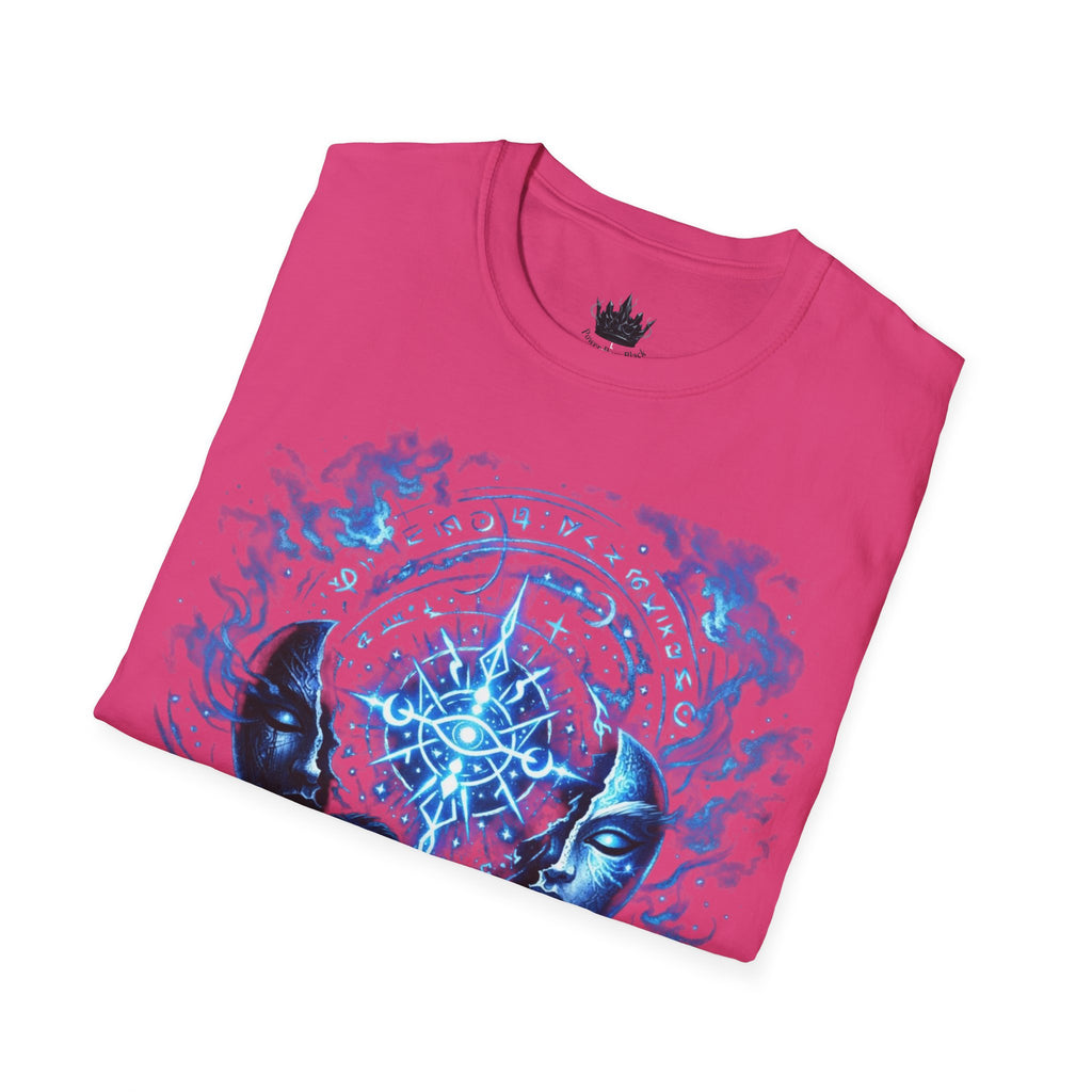 PRB Mystic Oceanic Spell T-Shirt — Blue Serpent & Moon Magic Tee by Power Runs Black