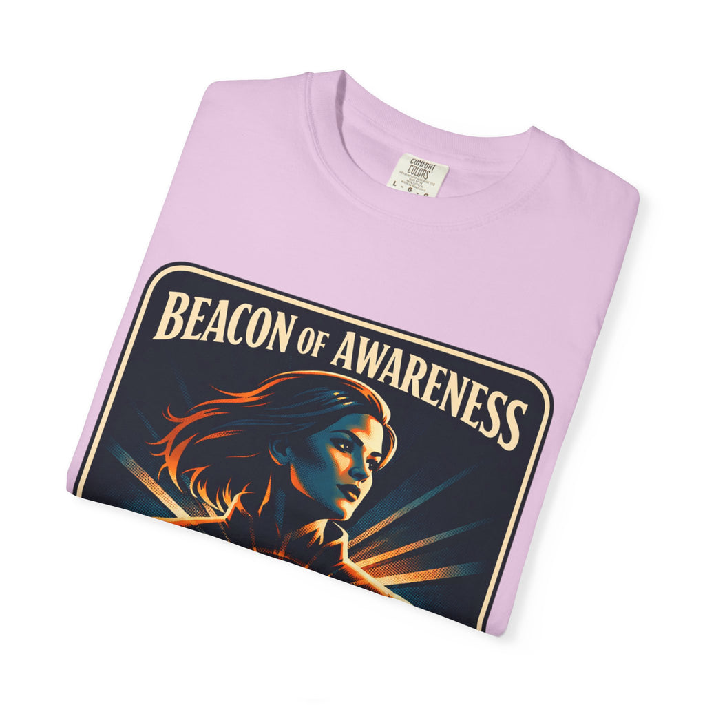Power Runs Black Beacon of Awareness T-Shirt — “Astra: I hear truth hidden beneath noise” Cosmic Graphic Tee by Power Runs Black