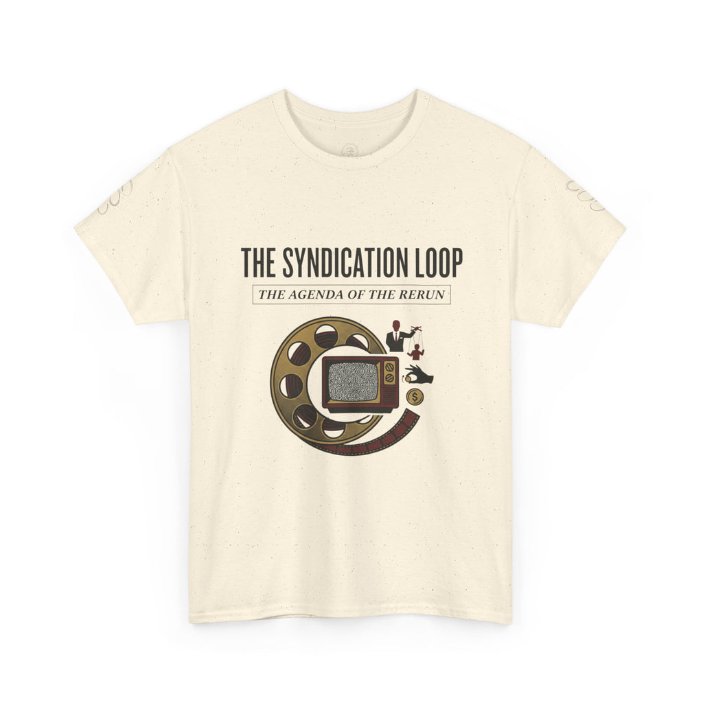 Power Runs Black — "The Agenda of the Arch" Retro TV Ouroboros Graphic Tee by Printify