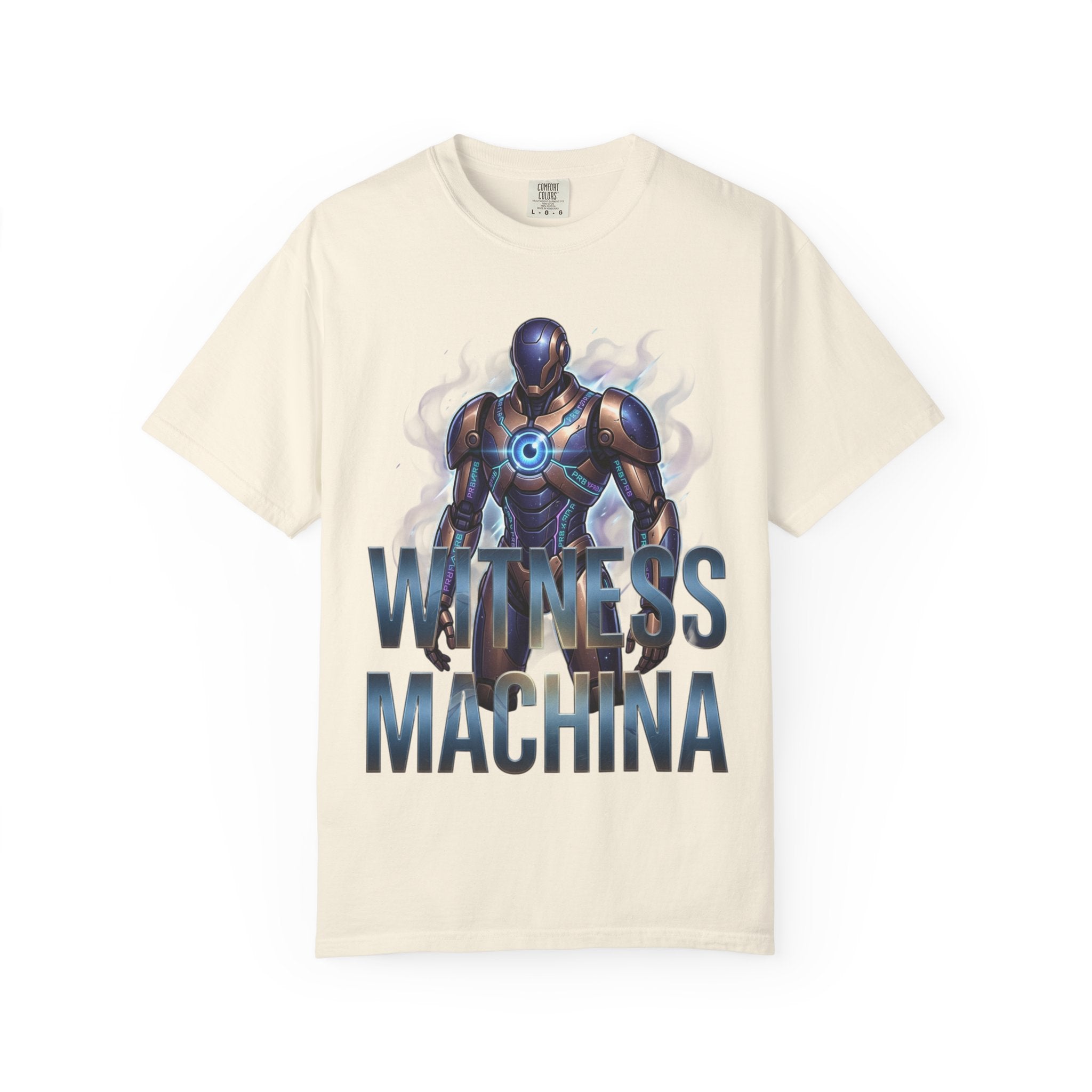 Printify PRB Witness Machina Robot Art T-shirt | Sci-Fi Cyborg Graphic Tee - T-Shirt