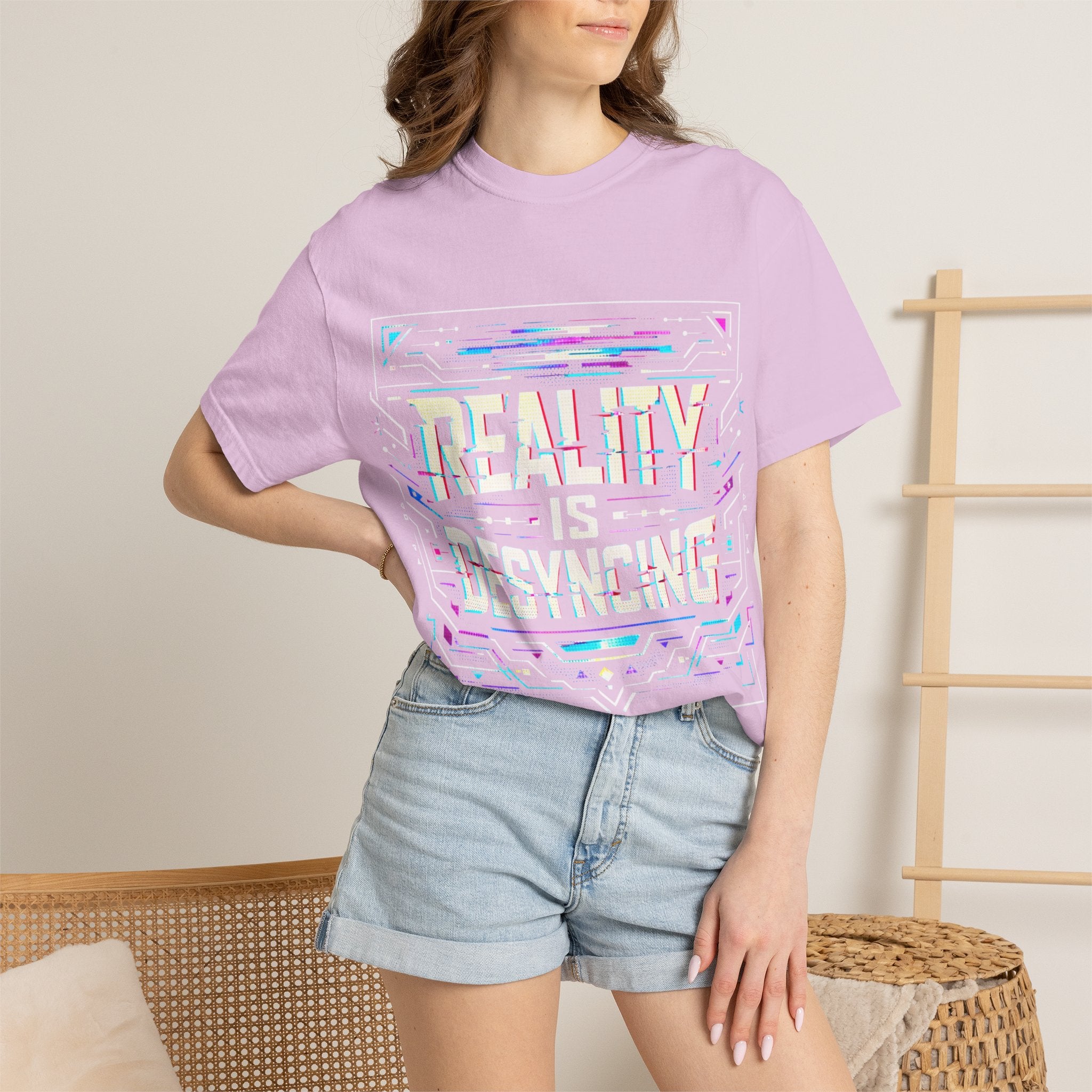 Power Runs Black PRB Glitchy Pastel "Reality Is Desyncing" T-Shirt by Power Runs Black