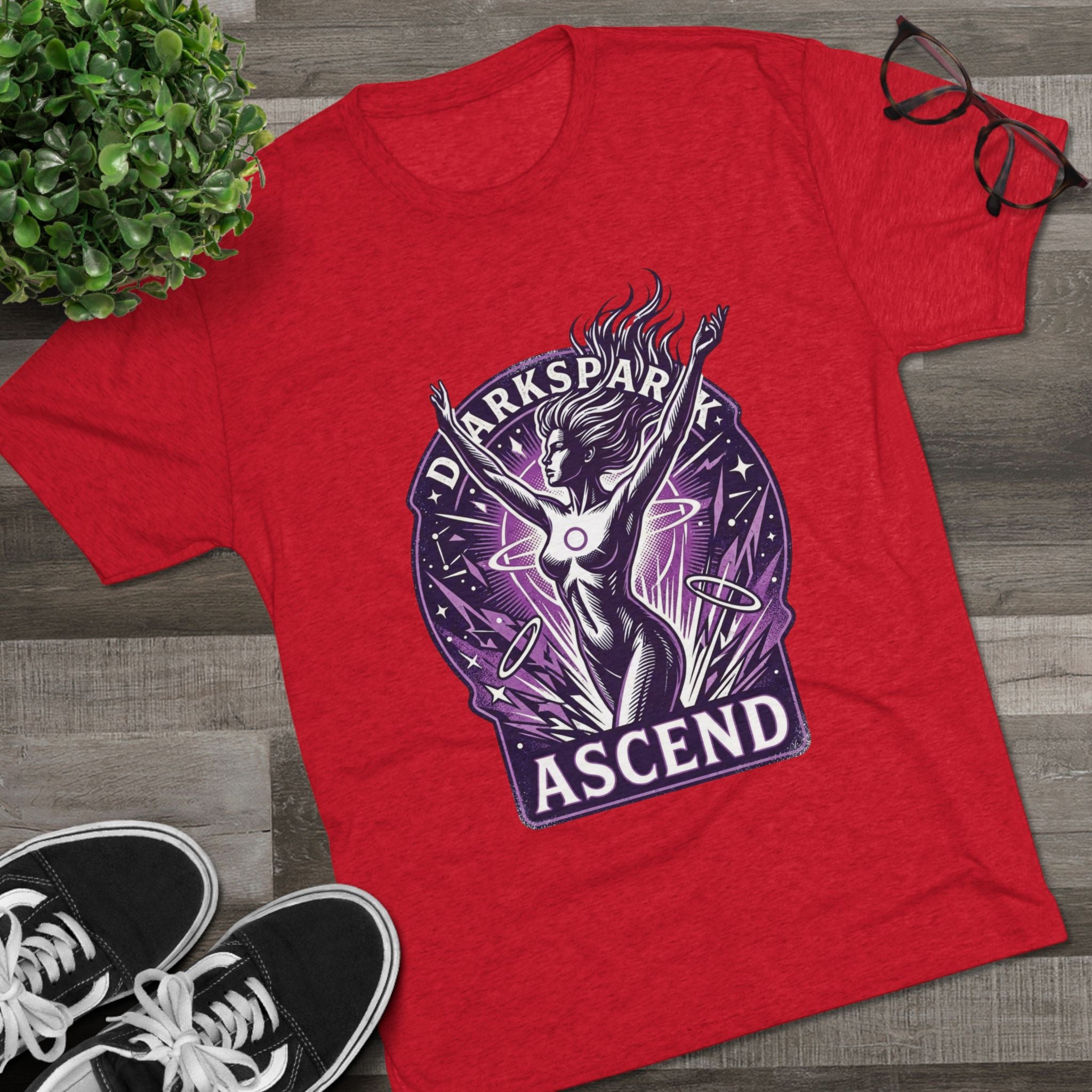 Power Runs Black PRB Ascend Space Goddess Tee — "Parkspark Ascend" Retro Sci‑Fi Graphic T-Shirt by Power Runs Black