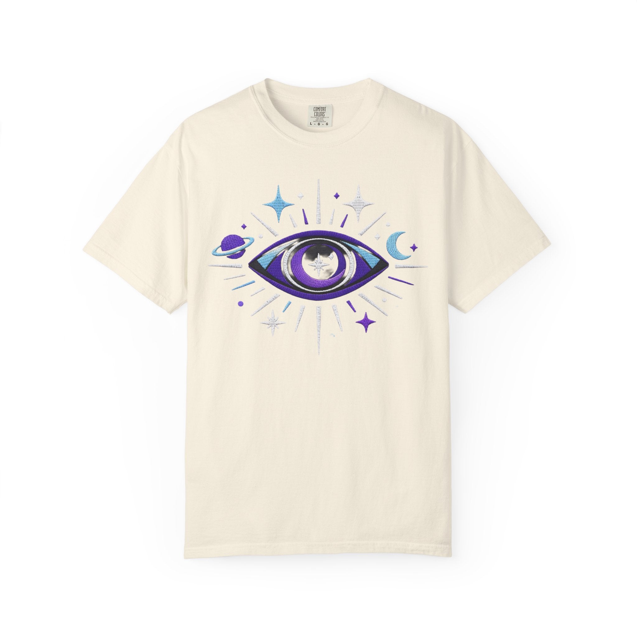 PRB Mystic All-Seeing Eye T-shirt | Cosmic Moon and Stars by Power Runs Black