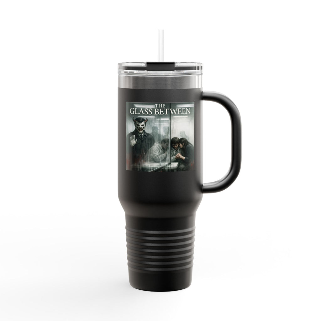PRB The Glass Between, 40oz Insulated Travel Mug by Printify