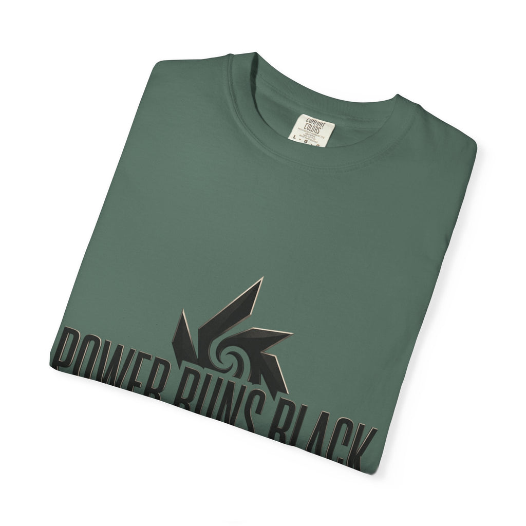 Power Runs Black PRB "Wear The Code" Mystic Shield T-Shirt — Geometric Sigil Graphic Tee by Printify