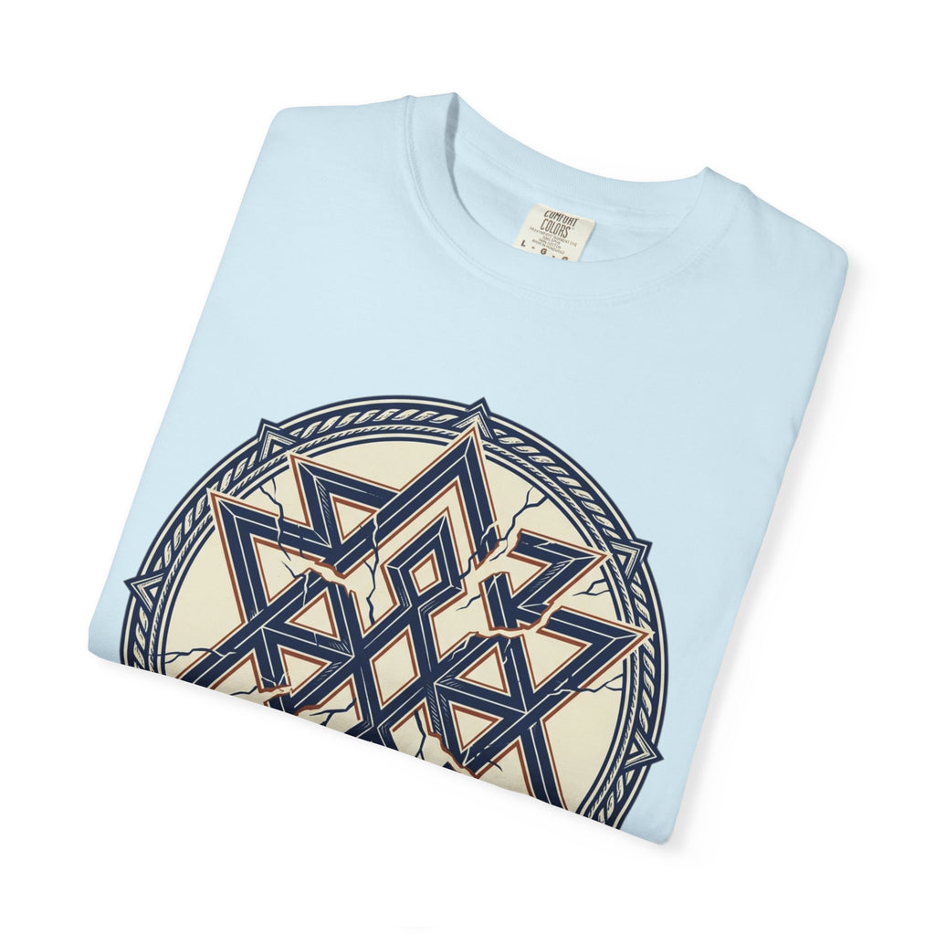 Power Runs Black PRB Geometric Star Mandala T-Shirt — "Control Fractures the Flow" Graphic Tee by Power Runs Black