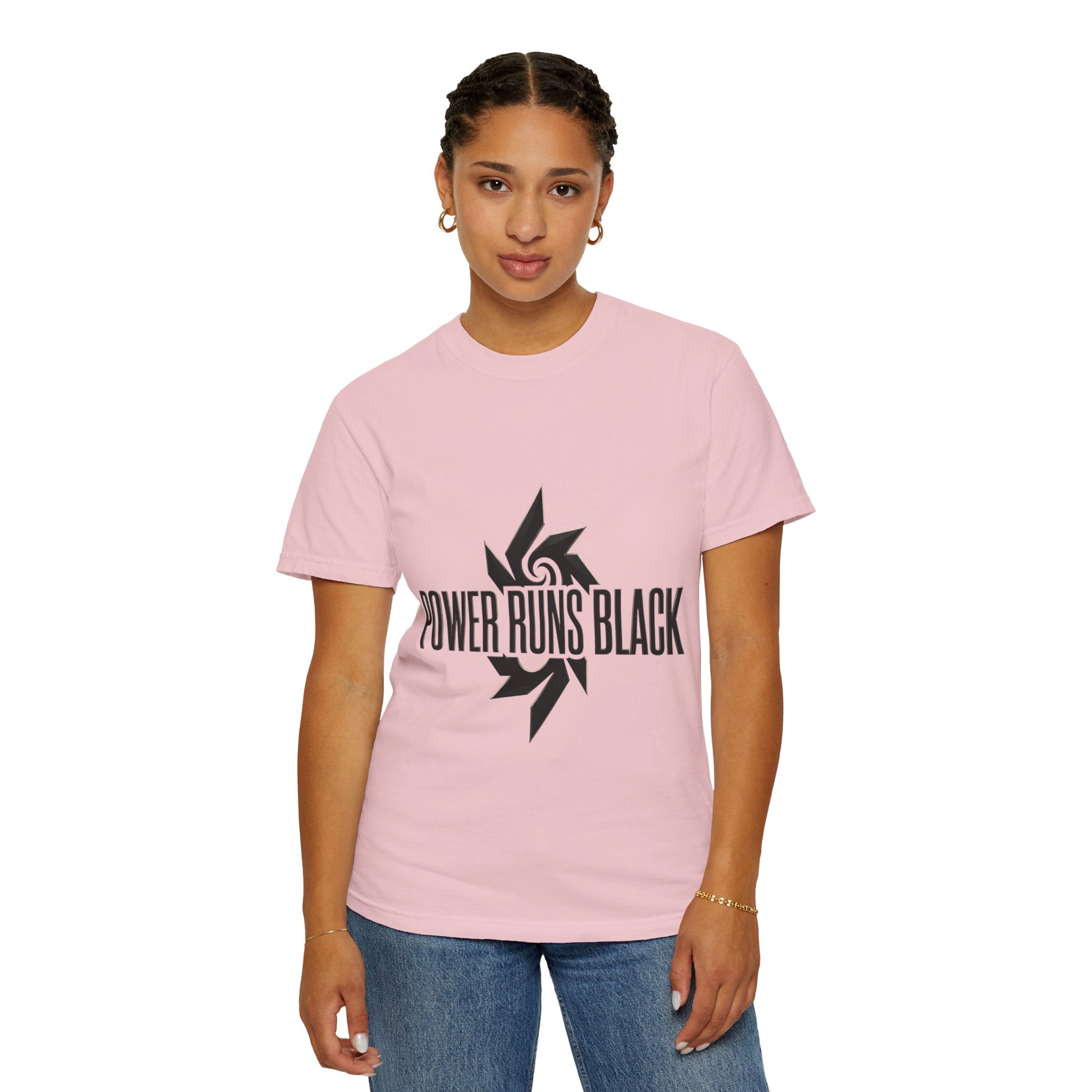 Power Runs Black PRB "Wear The Code" Mystic Shield T-Shirt — Geometric Sigil Graphic Tee by Printify