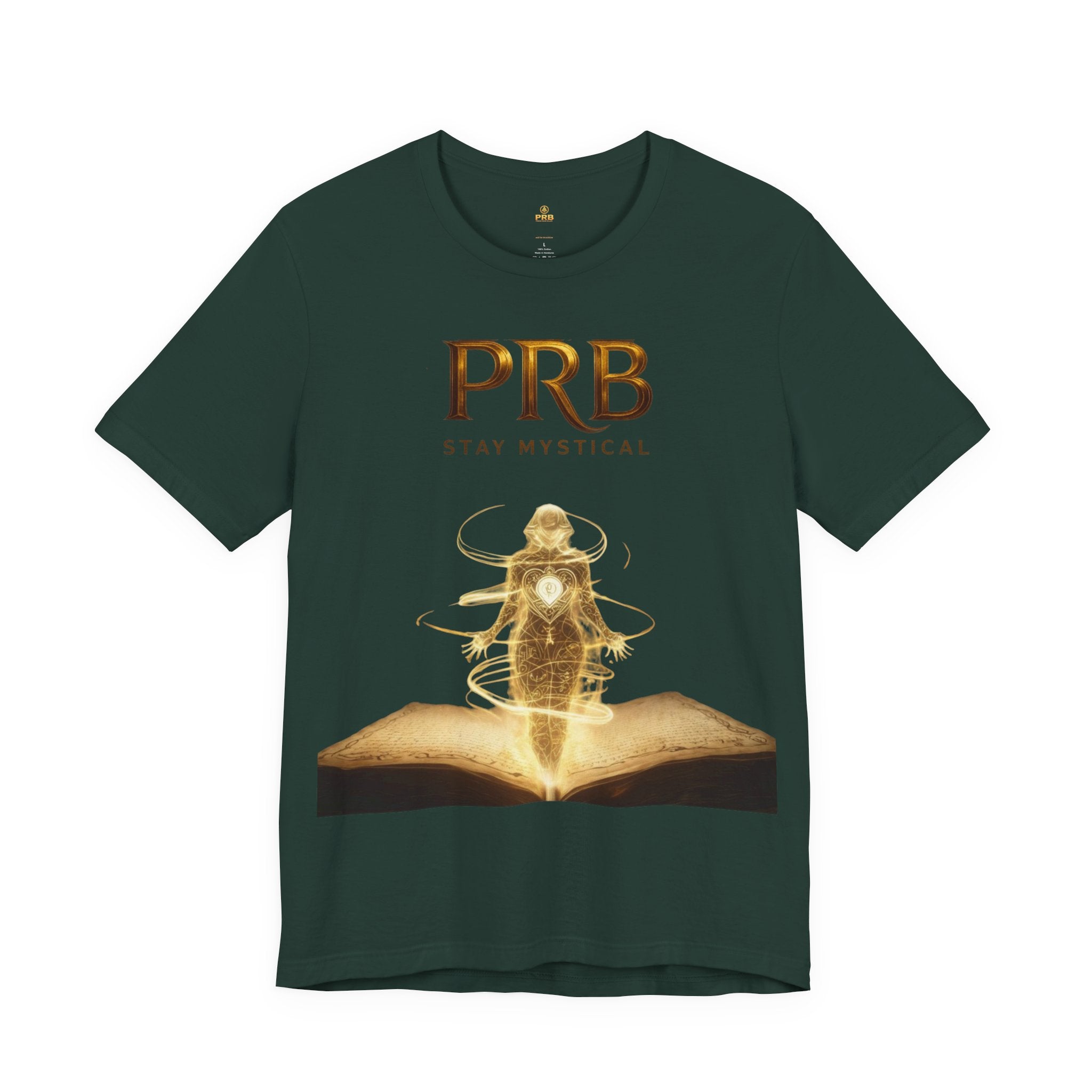 PRB Mystical Graphic Tee – "PRB Stay Mystical" Spiritual Book & Light Design by Power Runs Black