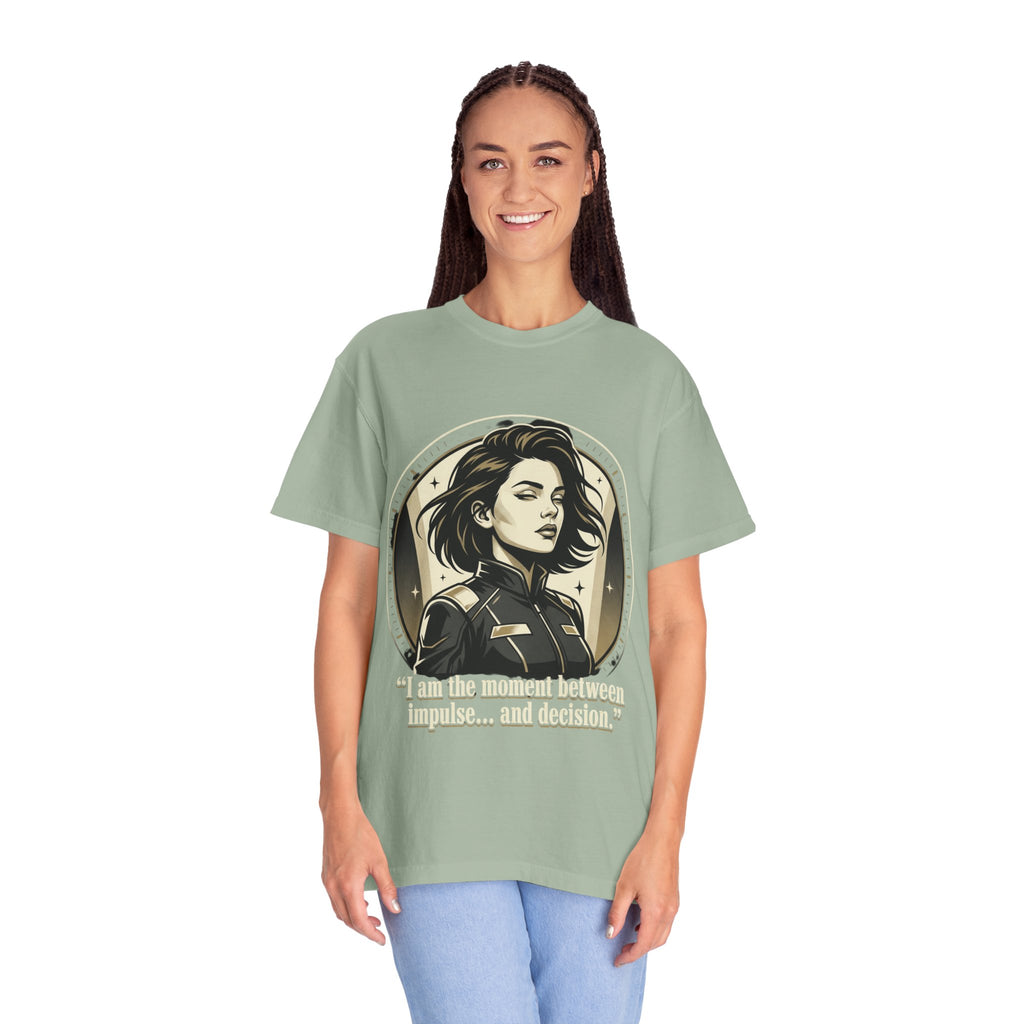 Power Runs Black Retro Space Captain Portrait T-Shirt — 'Fearless Commander' Graphic Tee by Power Runs Black