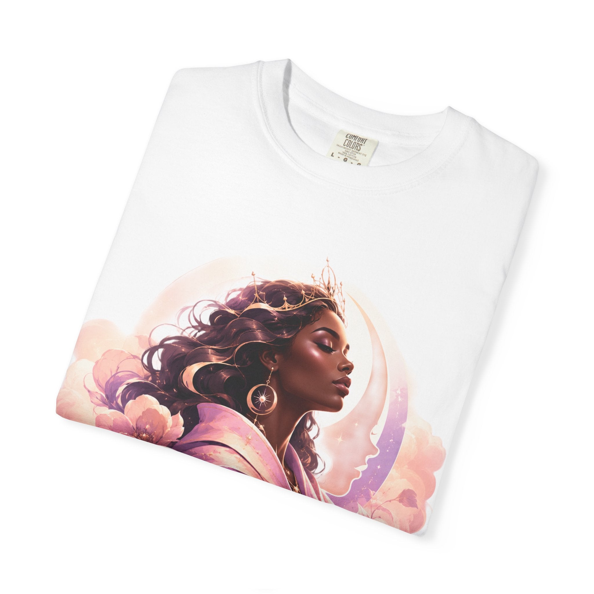 Power Runs Black graphic tee | Black woman portrait, Afro empowerment shirt by Power Runs Black