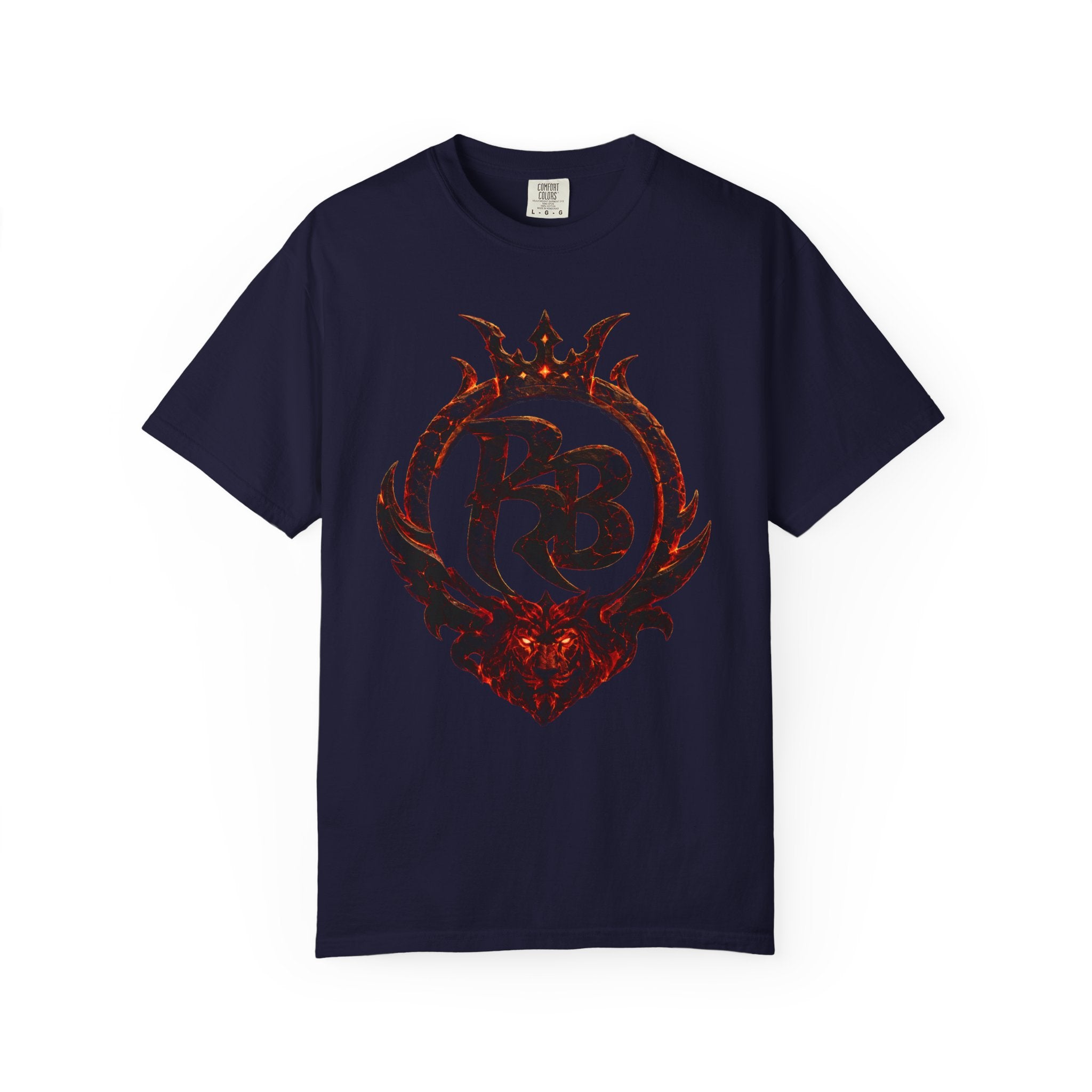 Power Runs Back PRB Flame Logo T-shirt | Fiery Emblem Tee, Grunge Rock Chic by Printify