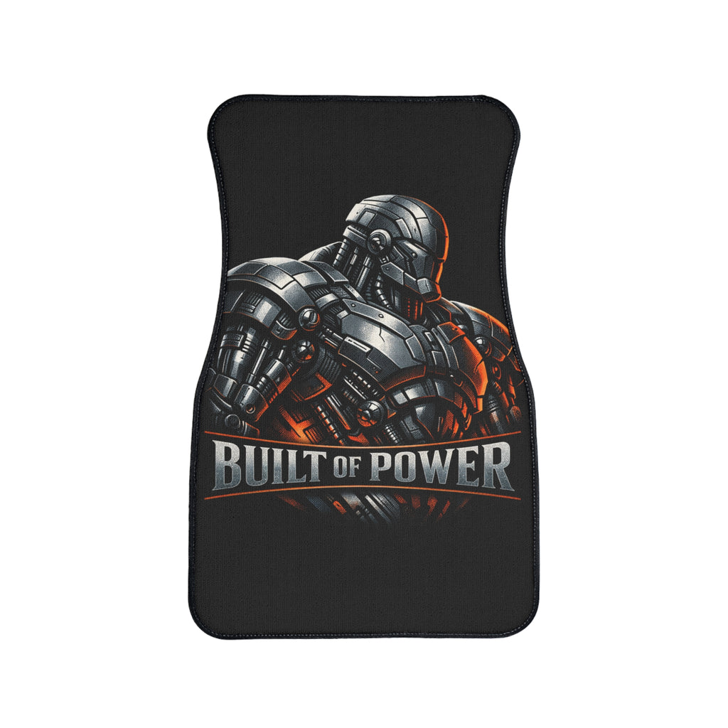 Power Runs Black PRB Built of Power Car Floor Mat — Robotic Armor Auto Mat by Power Runs Black