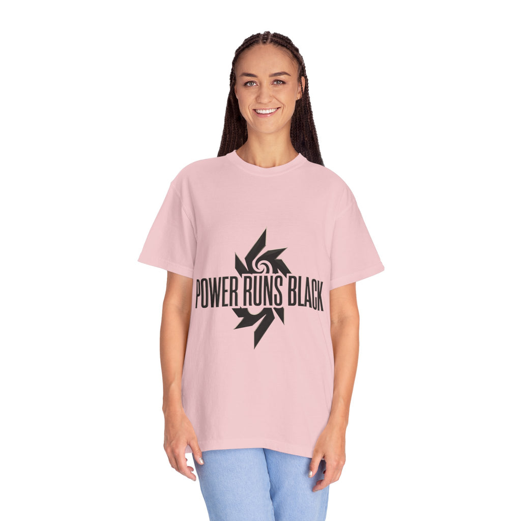 Power Runs Black PRB "Wear The Code" Mystic Shield T-Shirt — Geometric Sigil Graphic Tee by Printify