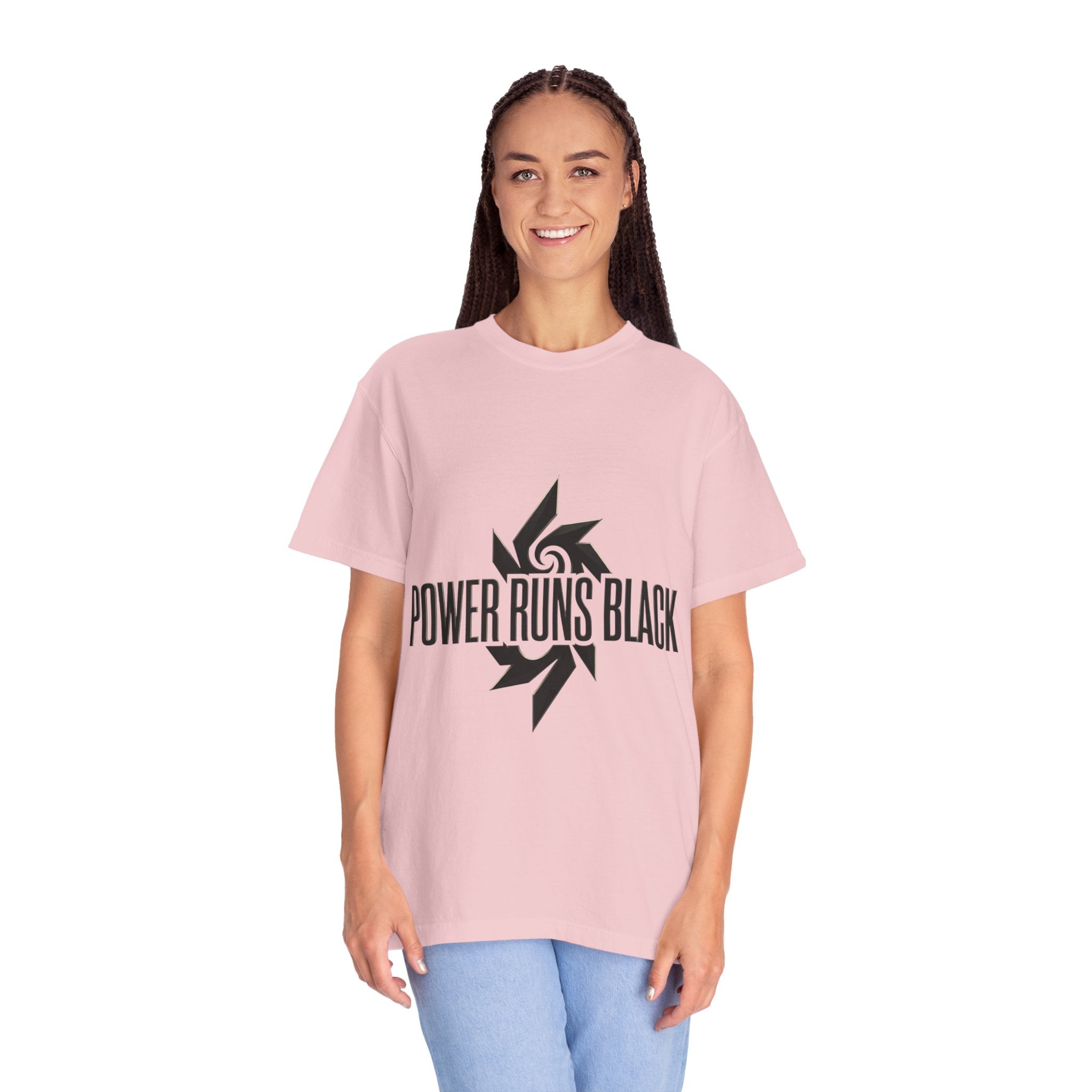 Power Runs Black PRB "Wear The Code" Mystic Shield T-Shirt — Geometric Sigil Graphic Tee by Printify