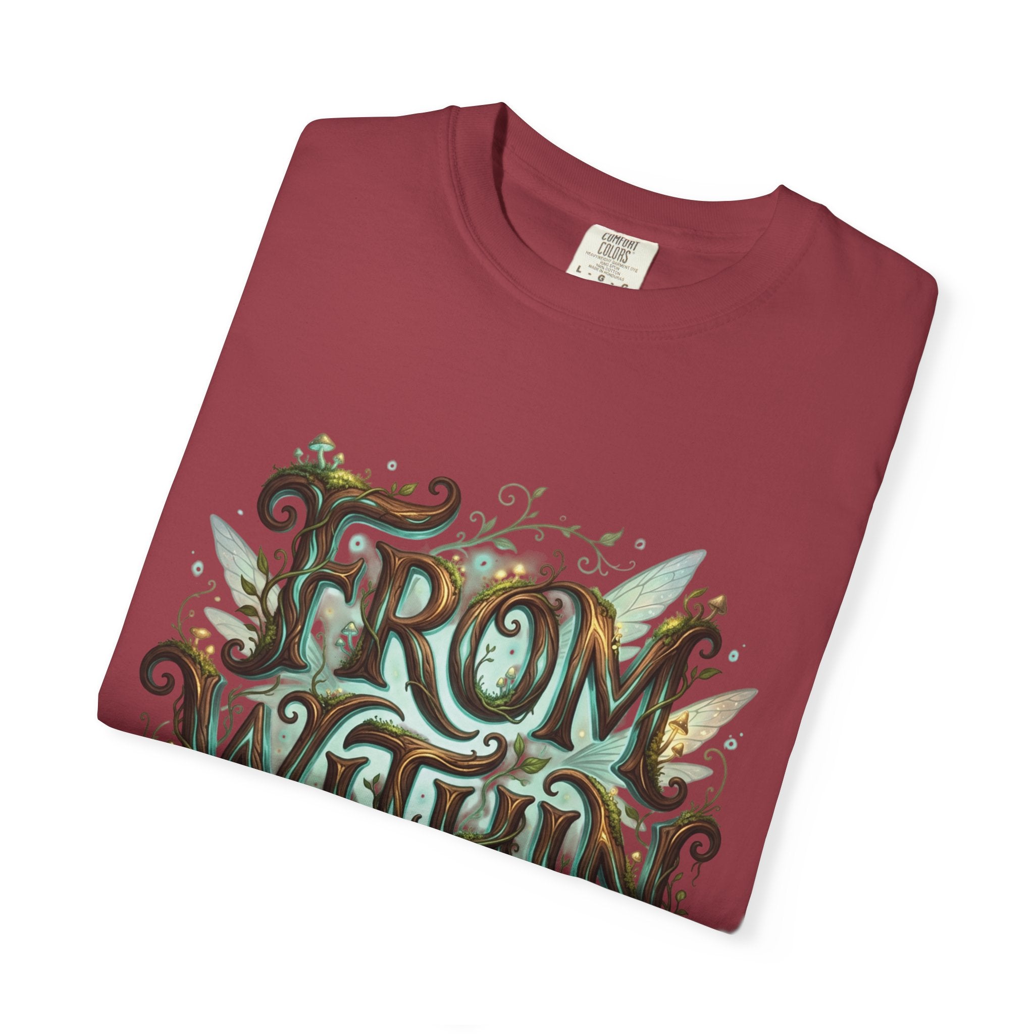 Power Runs Black PRB From Within T-shirt | Nature Typography Forest Illustration by Printify