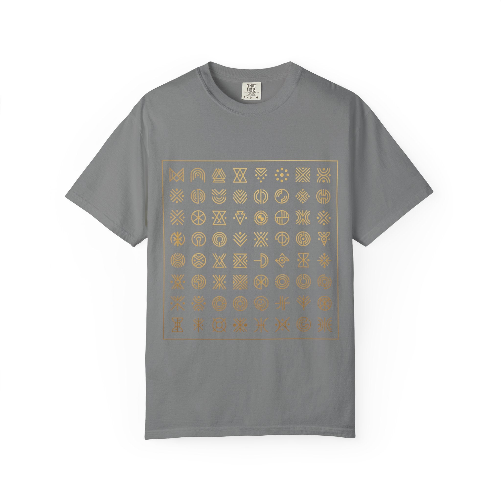 PRB Symbol Grid Graphic Tee — Garment-Dyed Heavyweight Cotton | Power Runs Black by Power Runs Black