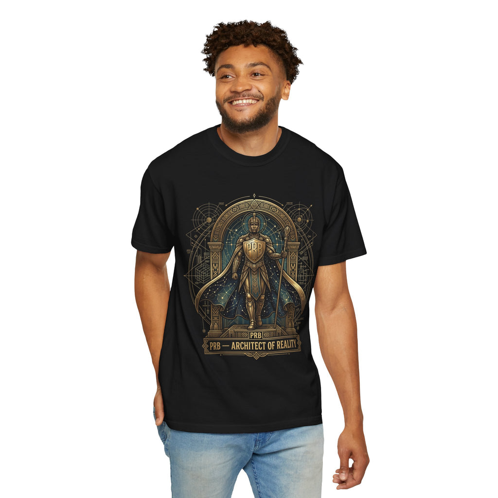 PRB Architect of Reality Graphic T-Shirt | Mythic Archer Illustration Tee by Printify