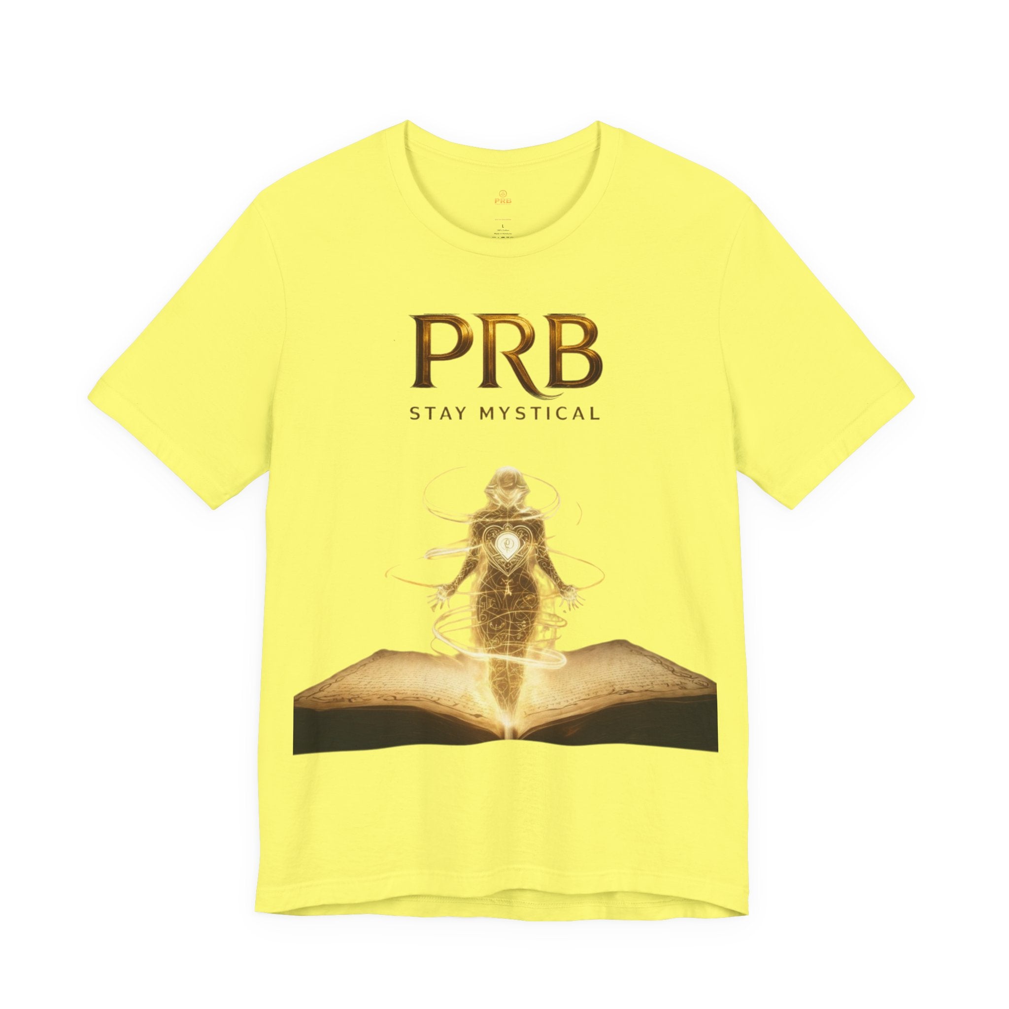 PRB Mystical Graphic Tee – "PRB Stay Mystical" Spiritual Book & Light Design by Power Runs Black