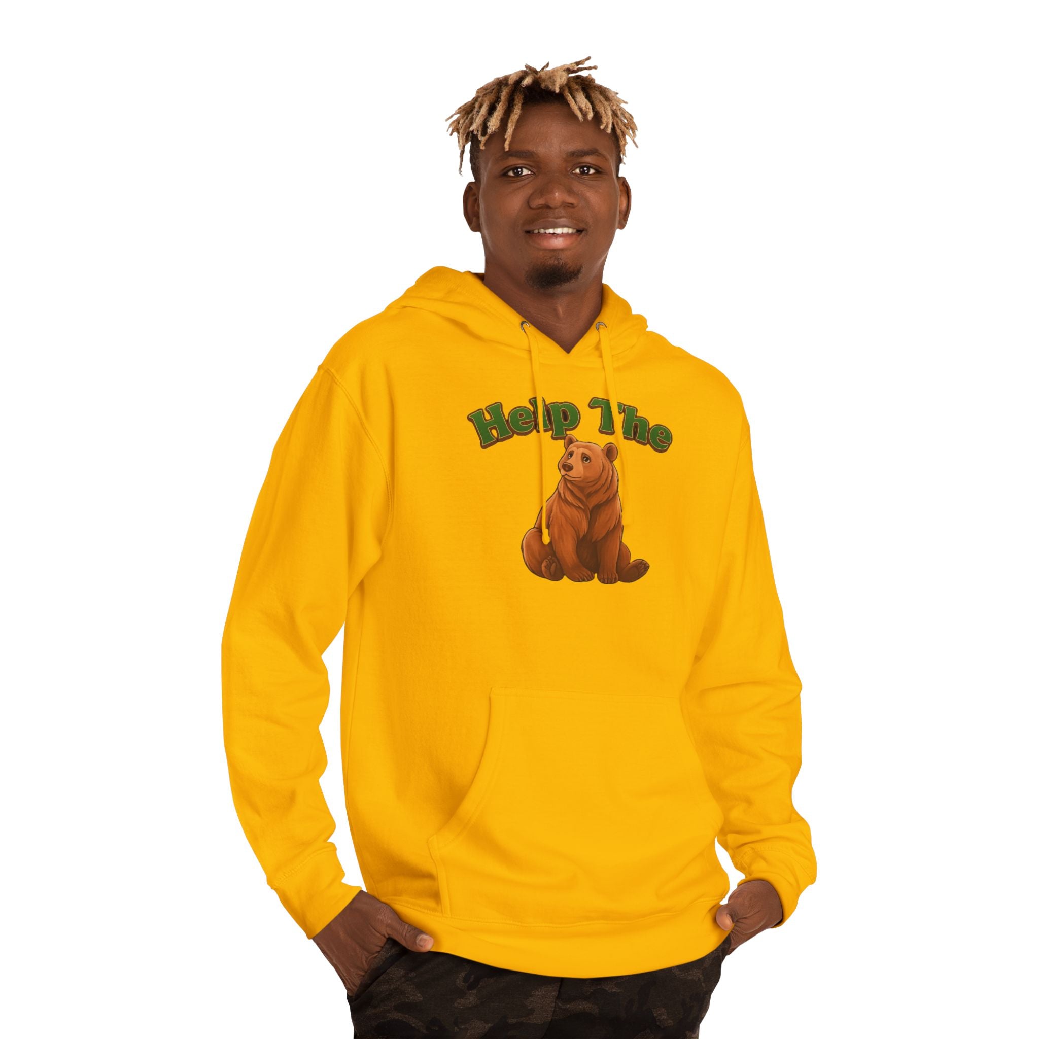 PRB "Don't Help Me Help The Bear" Graphic Hoodie by Power Runs Black